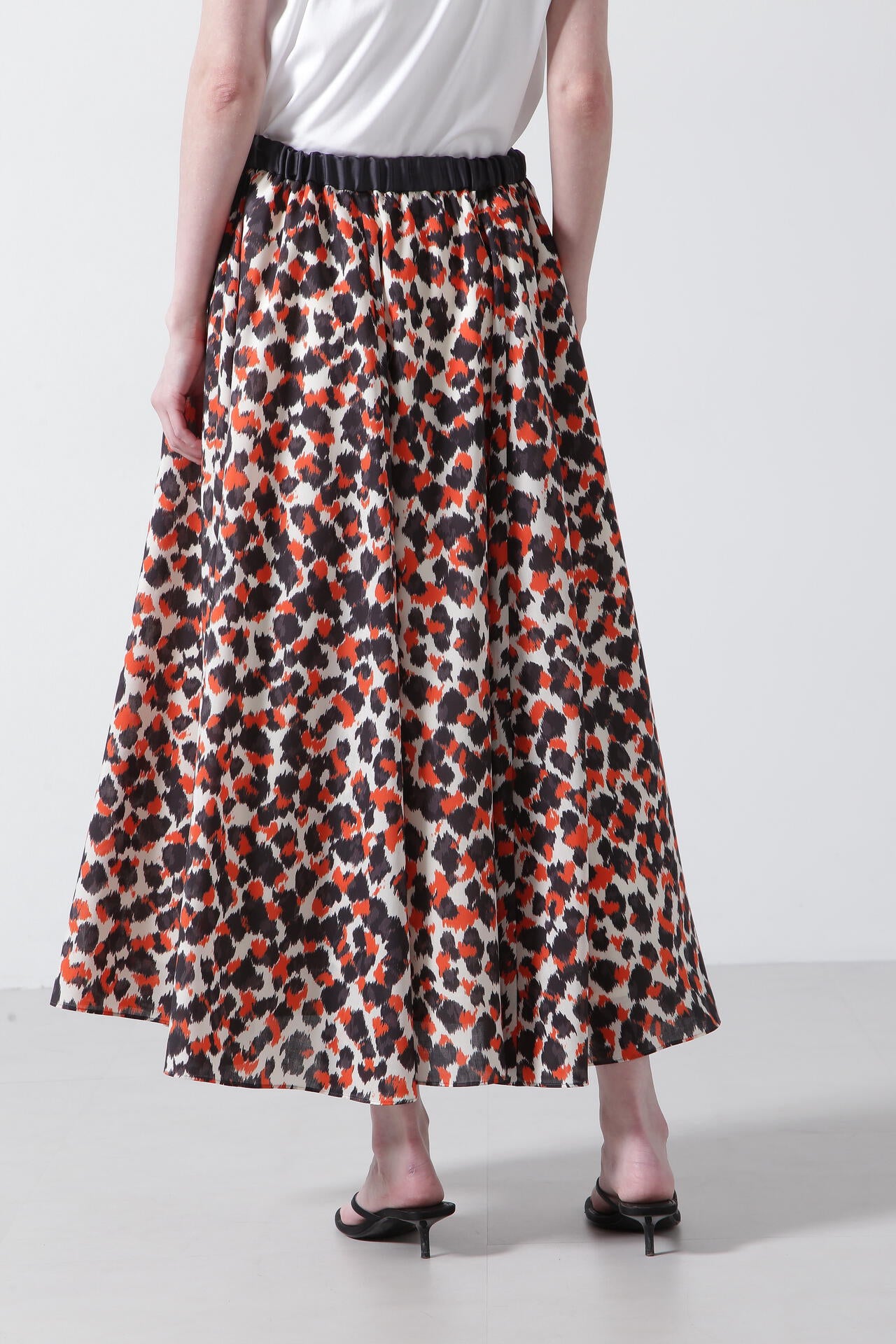 Printed Flare Skirt