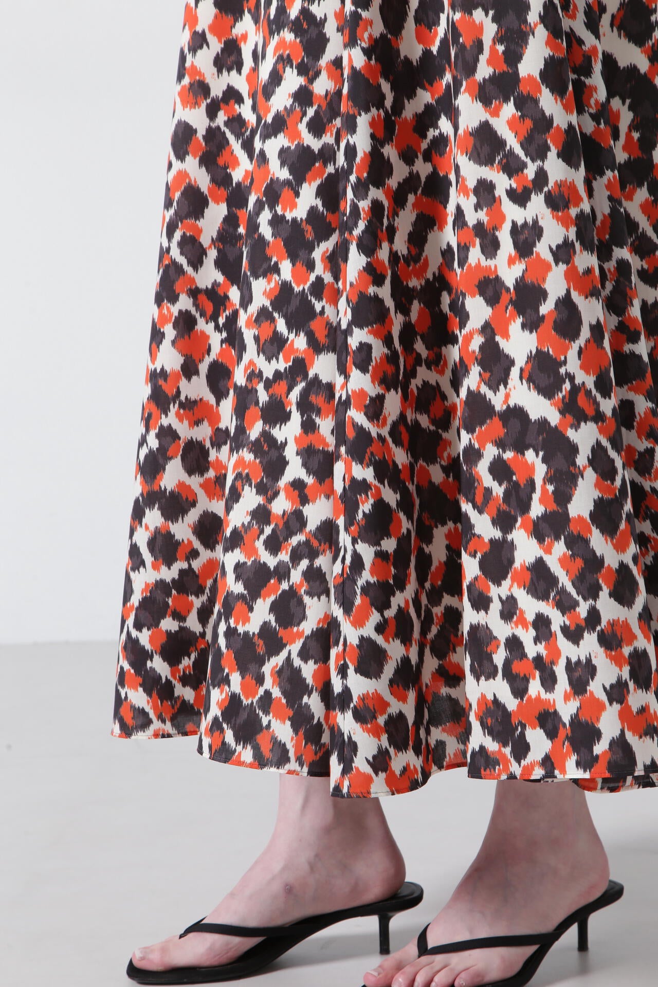 Printed Flare Skirt
