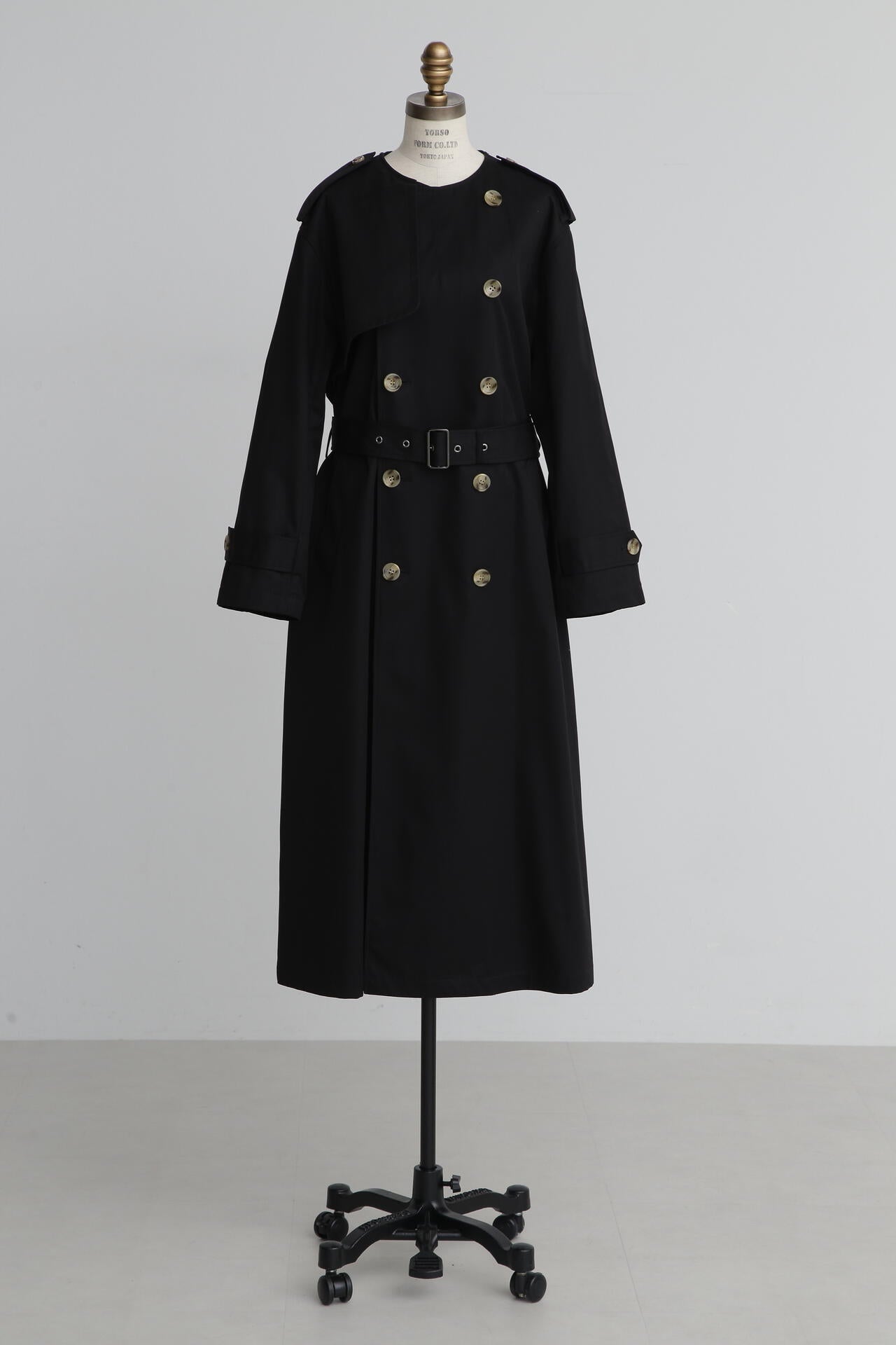 No Collar Trench Coat