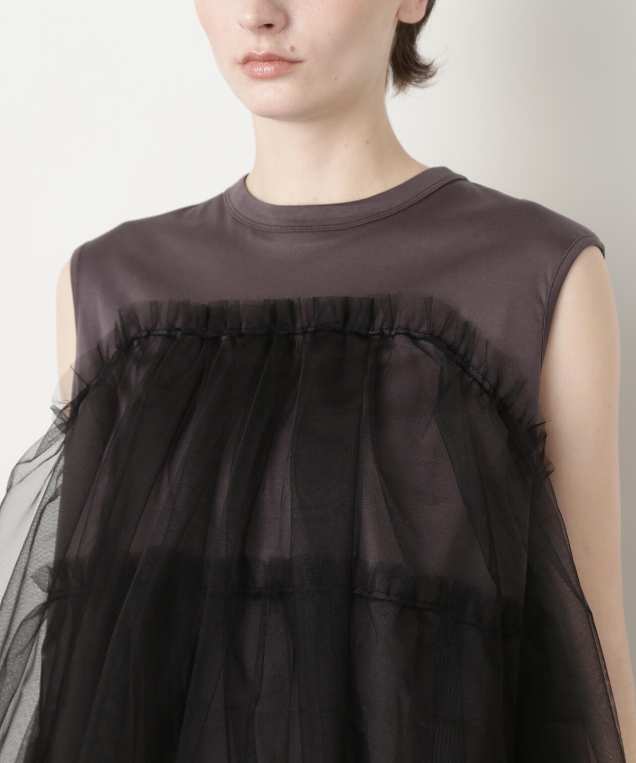 【STORY 8月号掲載商品】Tulle Combination Tops