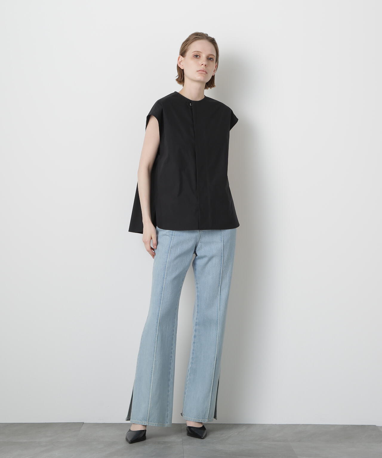 【VERY 9月号掲載商品】Roundneck Gilet Blouse