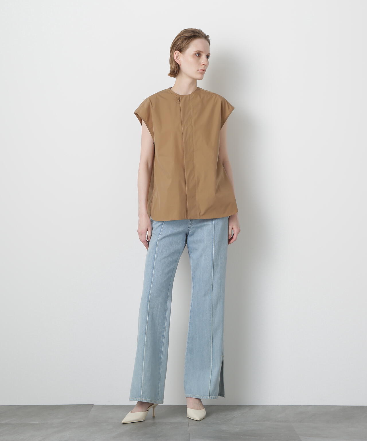 【VERY 9月号掲載商品】Roundneck Gilet Blouse