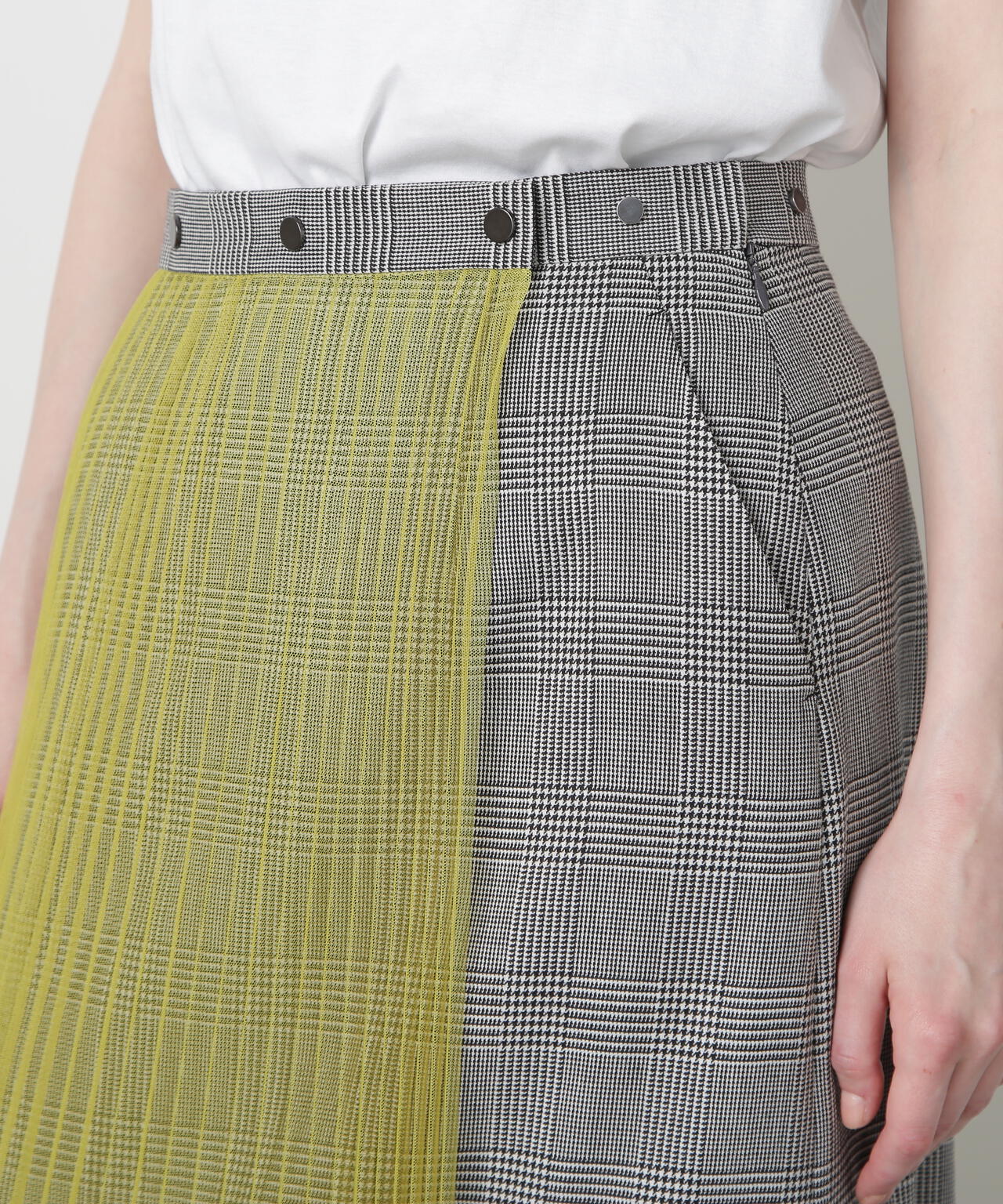 Mix Fabric Combination Skirt