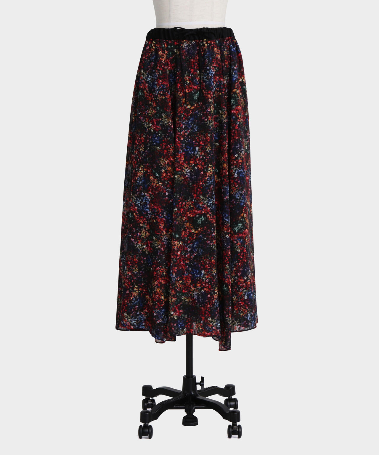 Printed Maxi Flare Skirt