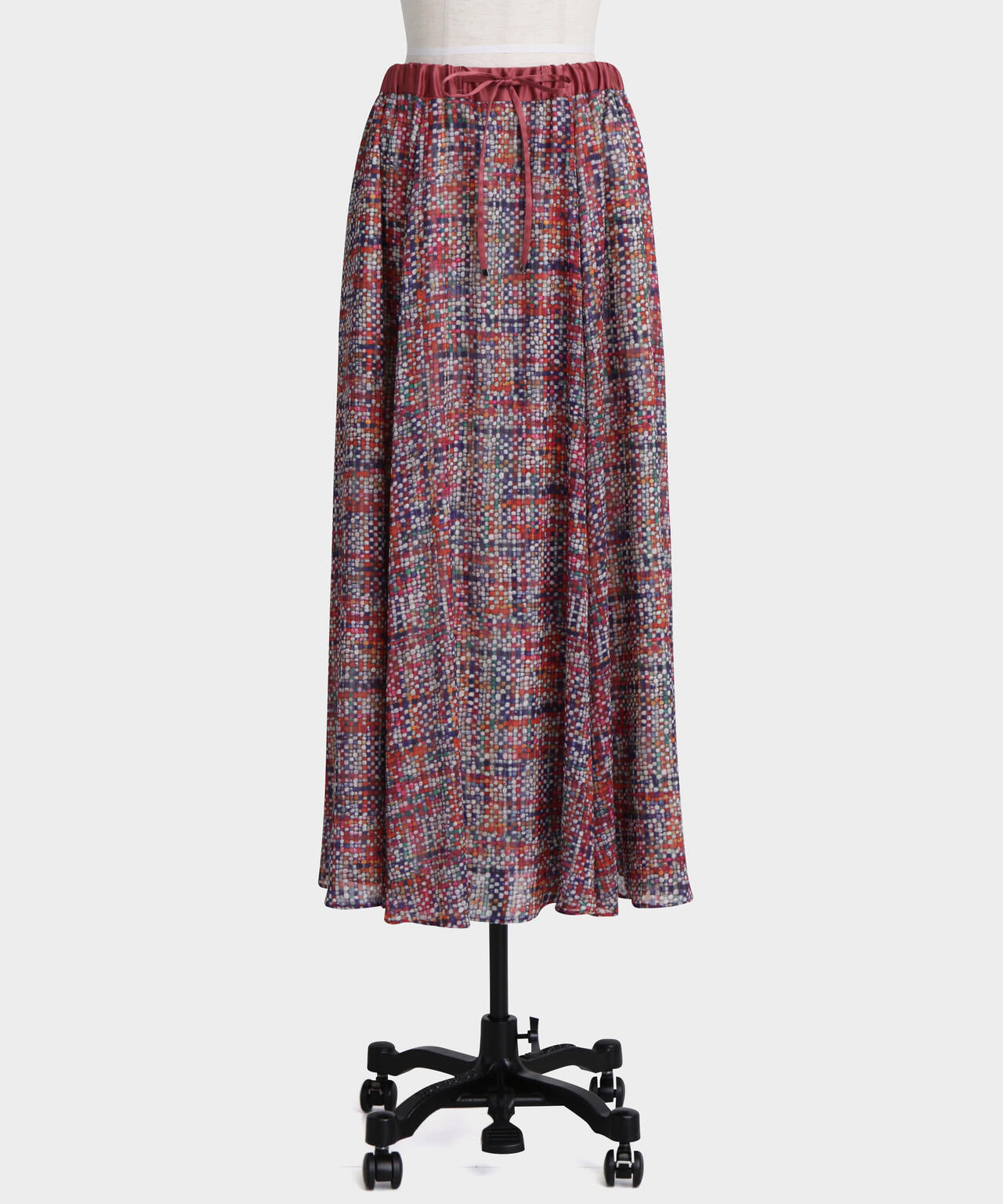 Printed Maxi Flare Skirt