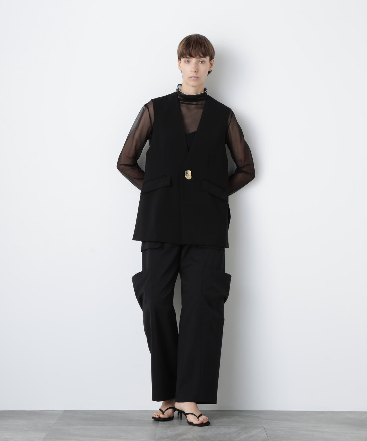 Metal Button Gilet