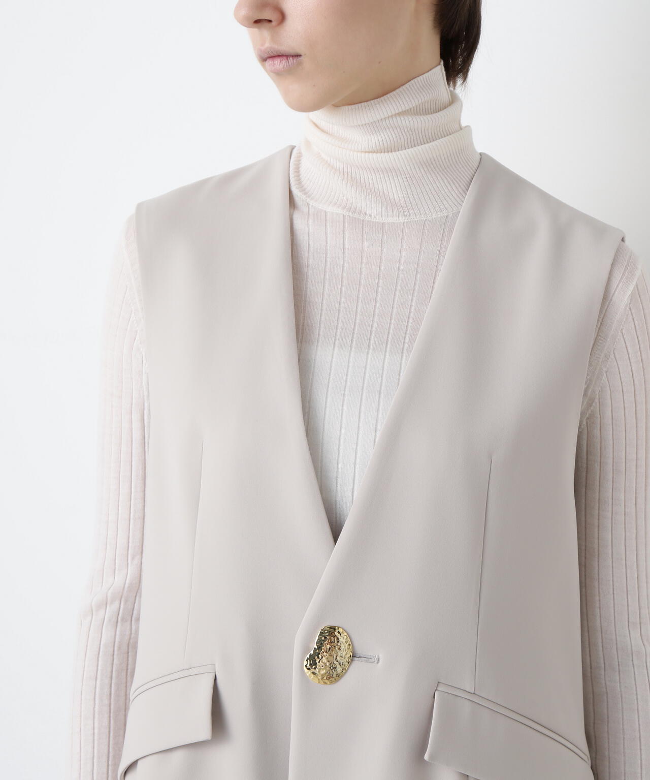 Metal Button Gilet