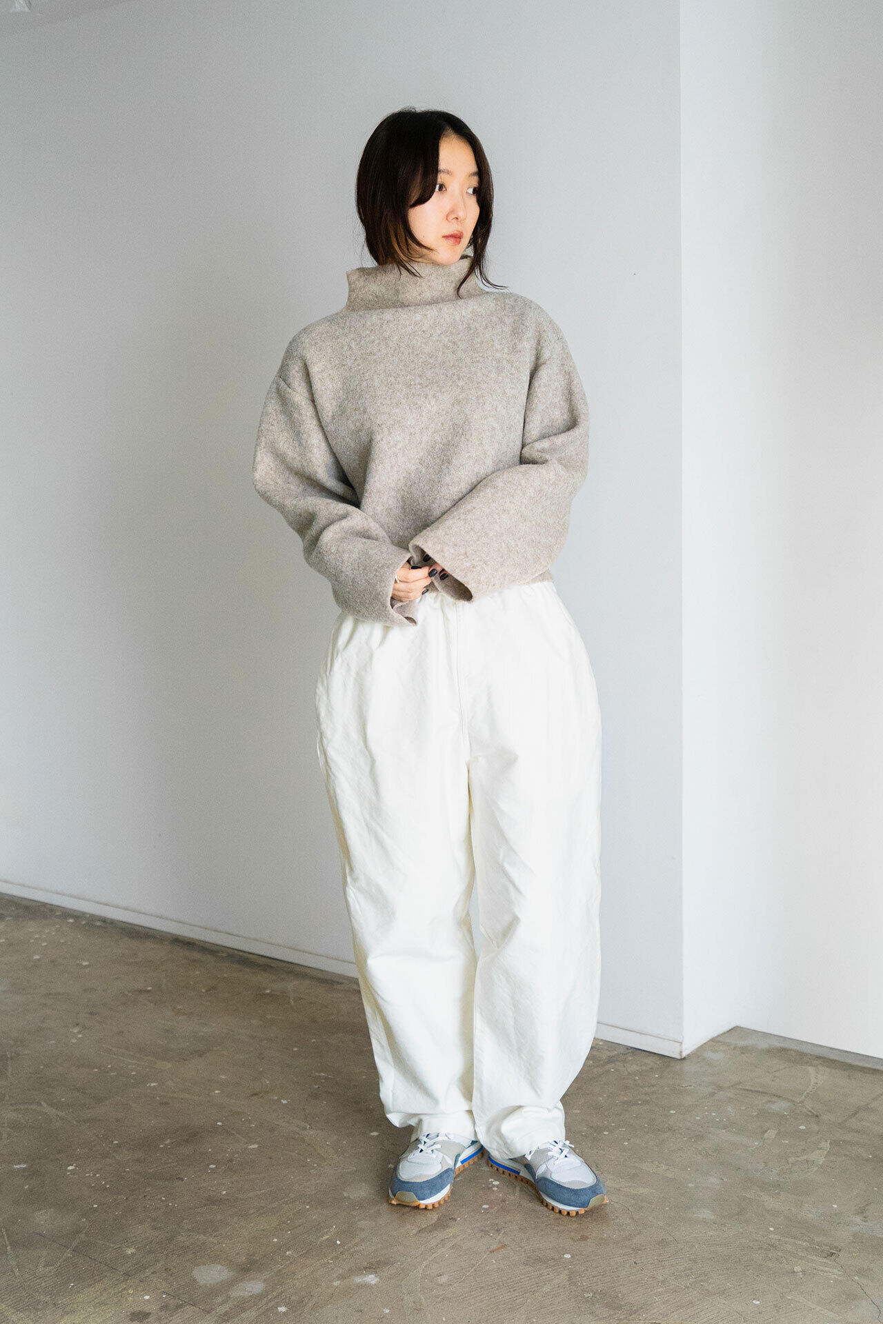 ［別注］quitan / WOOL BOTTLENECK KNIT