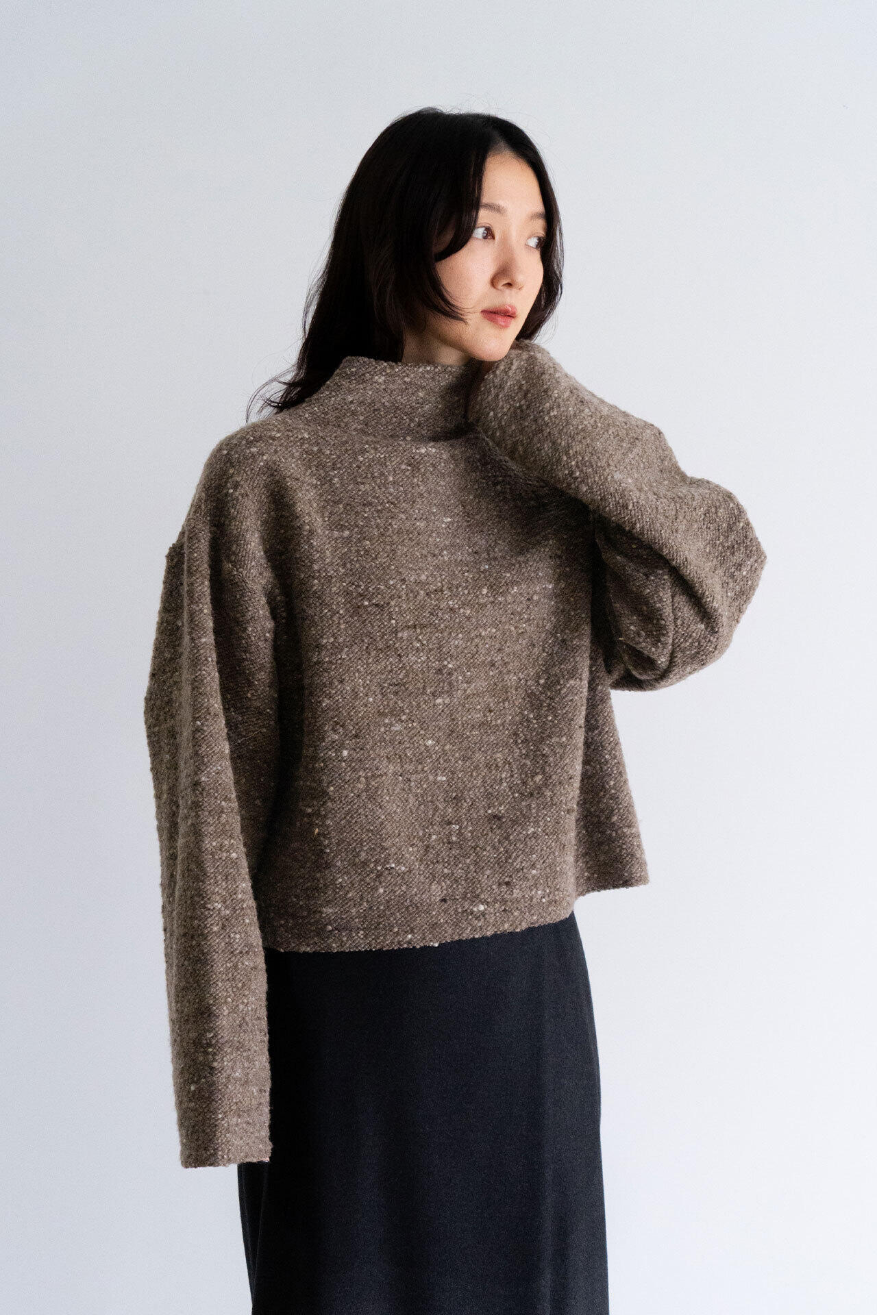 ［別注］quitan / WOOL BOTTLENECK KNIT