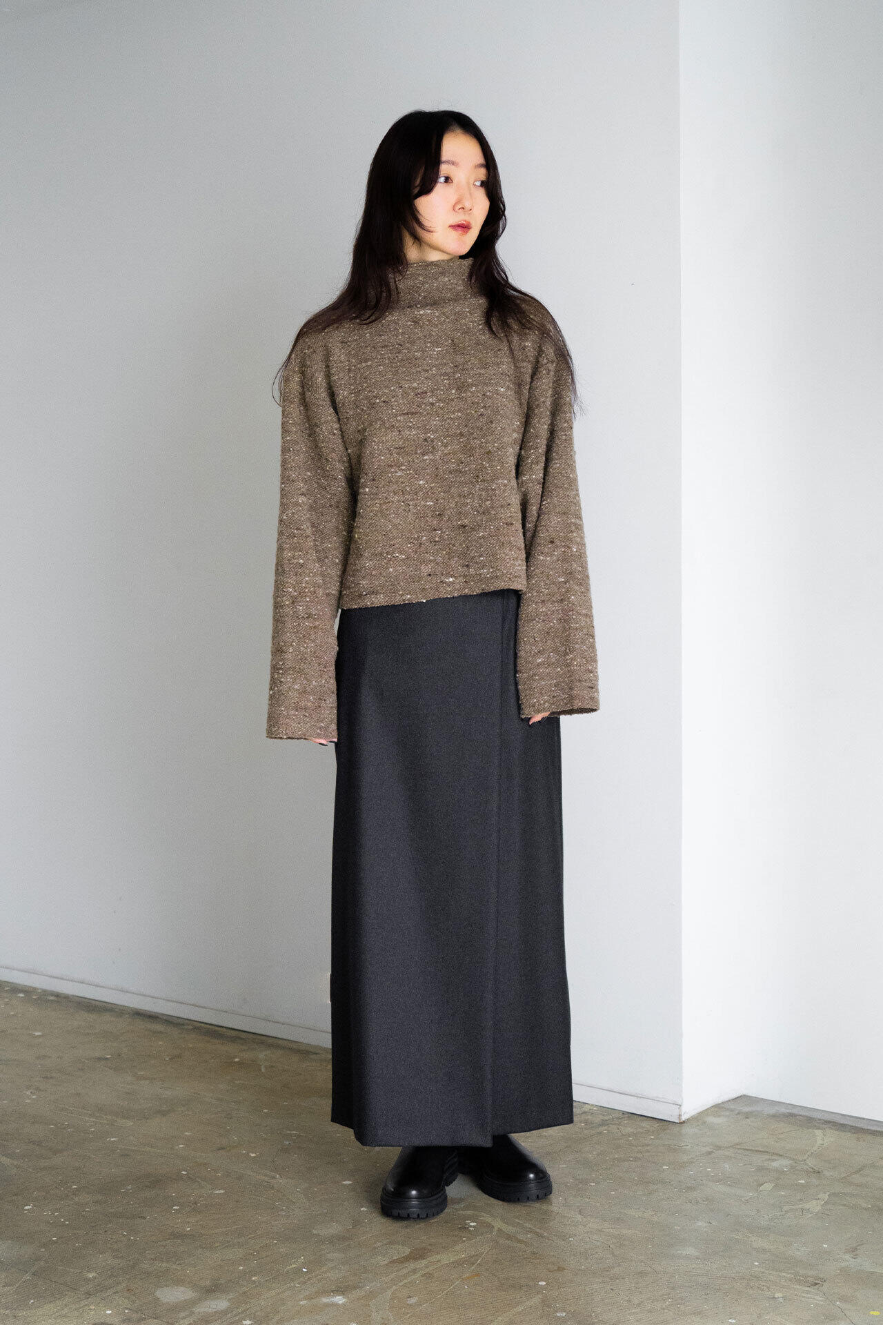 ［別注］quitan / WOOL BOTTLENECK KNIT