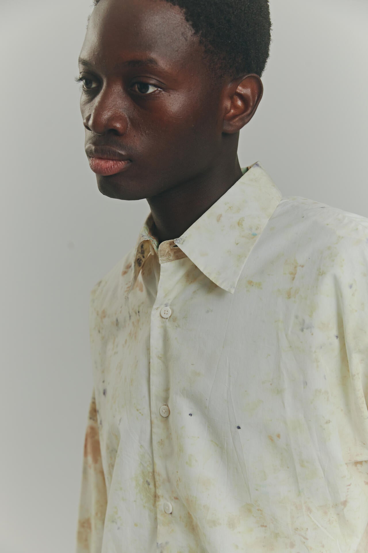 quitan / BUNDLE DYE WIDE R/C SHIRT