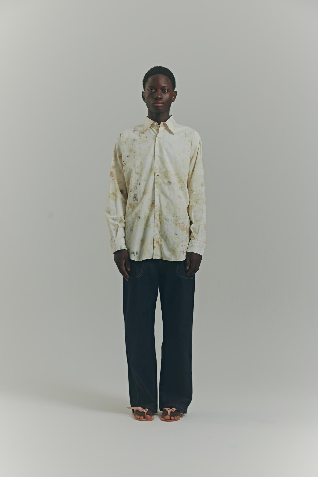 quitan / BUNDLE DYE WIDE R/C SHIRT