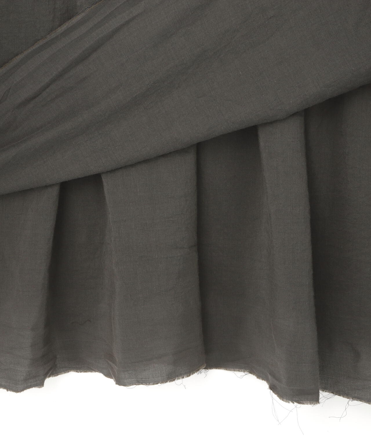 quitan / KHADI COTTON SILK SQUEESED TIRED DRESS