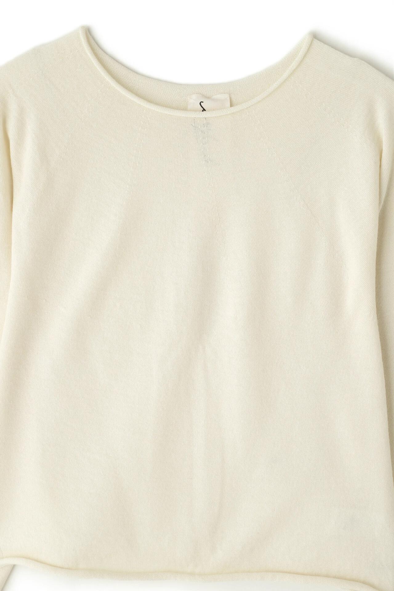 quitan / WOOL WASHI YARN CREW KNIT
