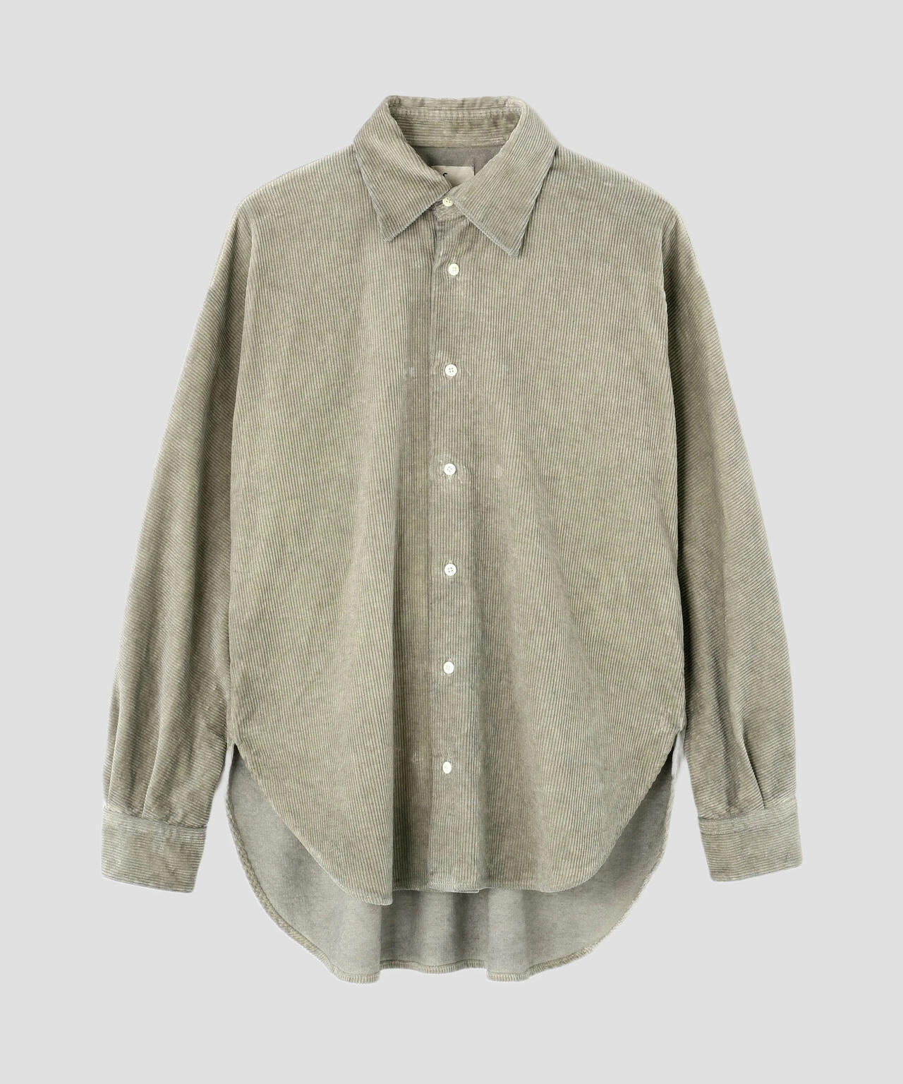 quitan / COTTON LINEN CORDUROY WIDE REGULAR COLLAR SHIRT SUIBOKU