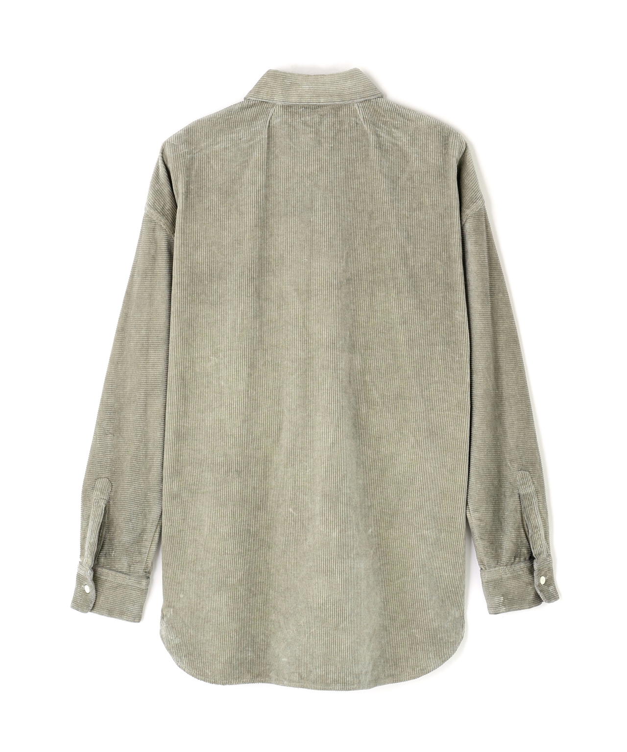 quitan / COTTON LINEN CORDUROY WIDE REGULAR COLLAR SHIRT SUIBOKU