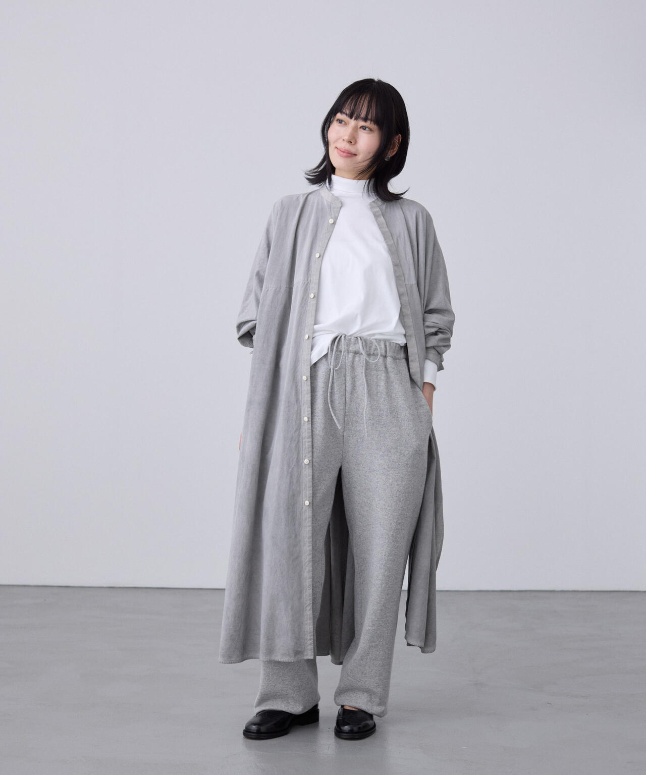 [別注] quitan / AO DAI LONG BAND COLLAR SHIRT