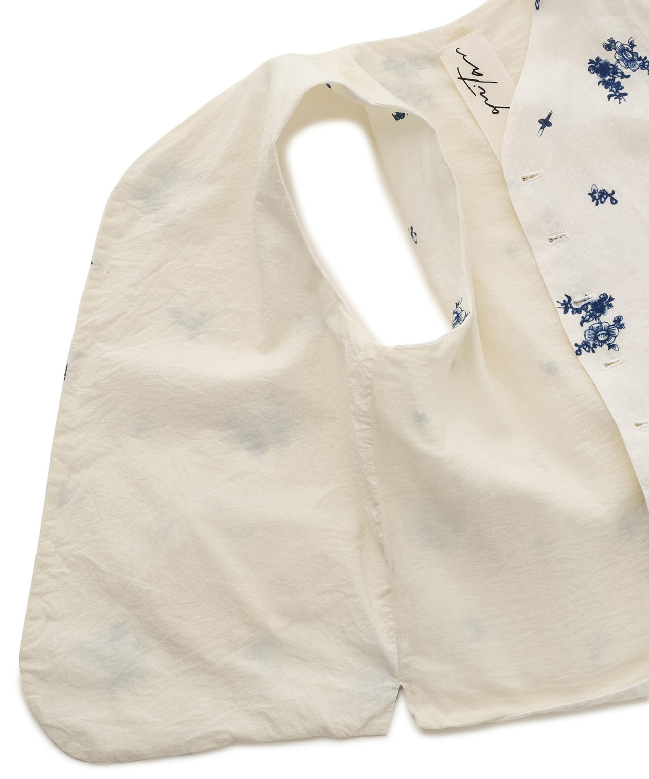[別注]quitan / LINEN CANVAS LONG GILET