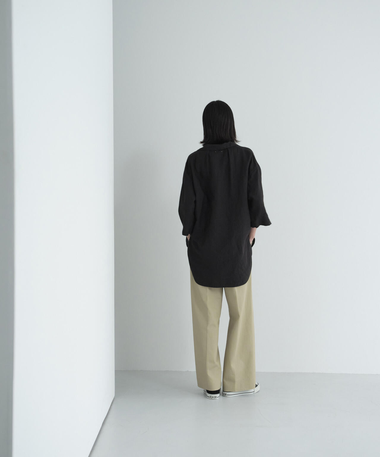 [別注]quitan / LINEN CANVAS MARINIÈRE BLOUSE