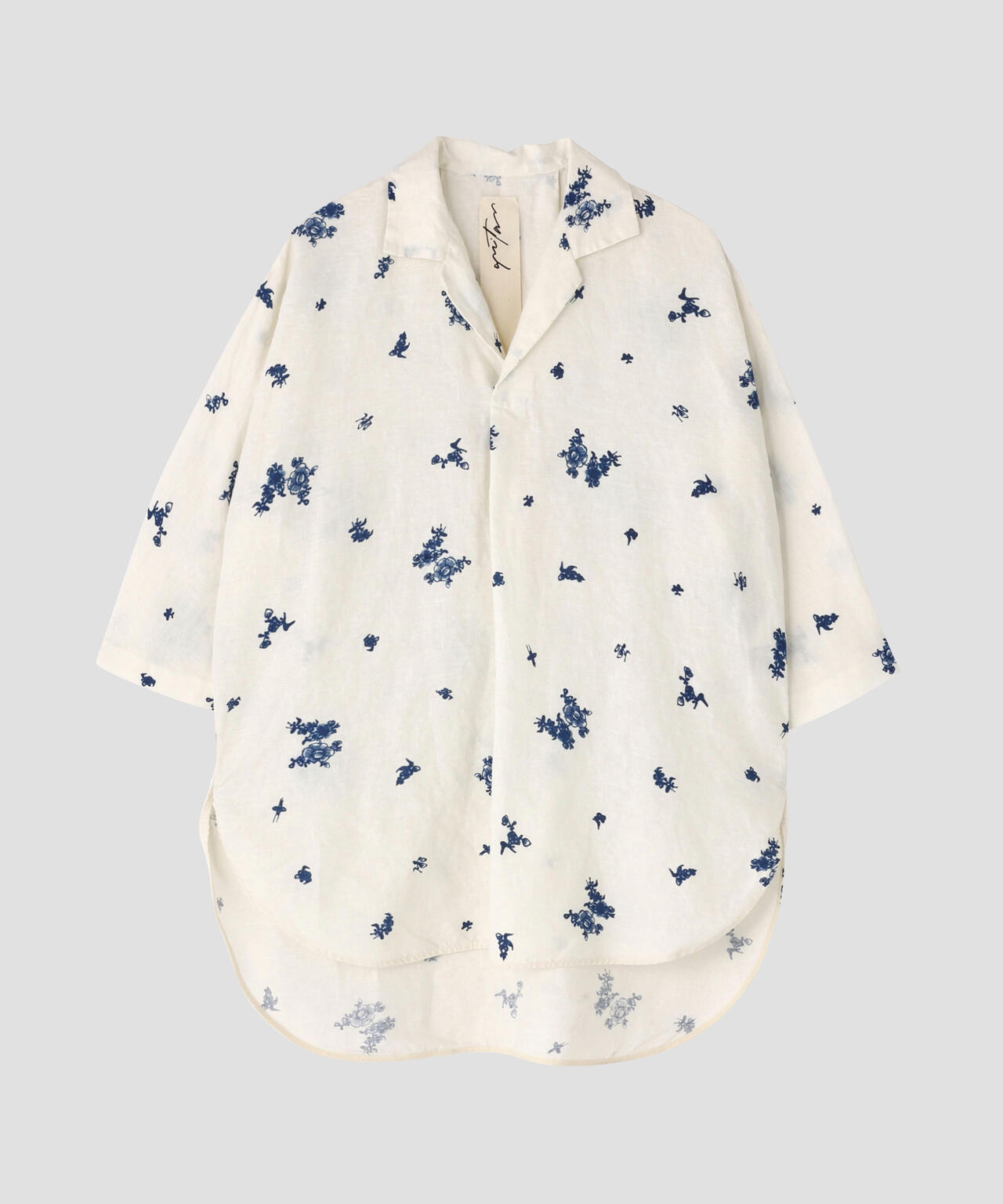 [別注]quitan / LINEN CANVAS MARINIÈRE BLOUSE