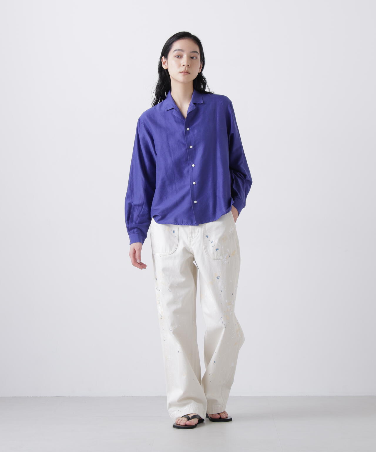 quitan / KHADI COTTON SILK ALMOST JACKET SHIRT