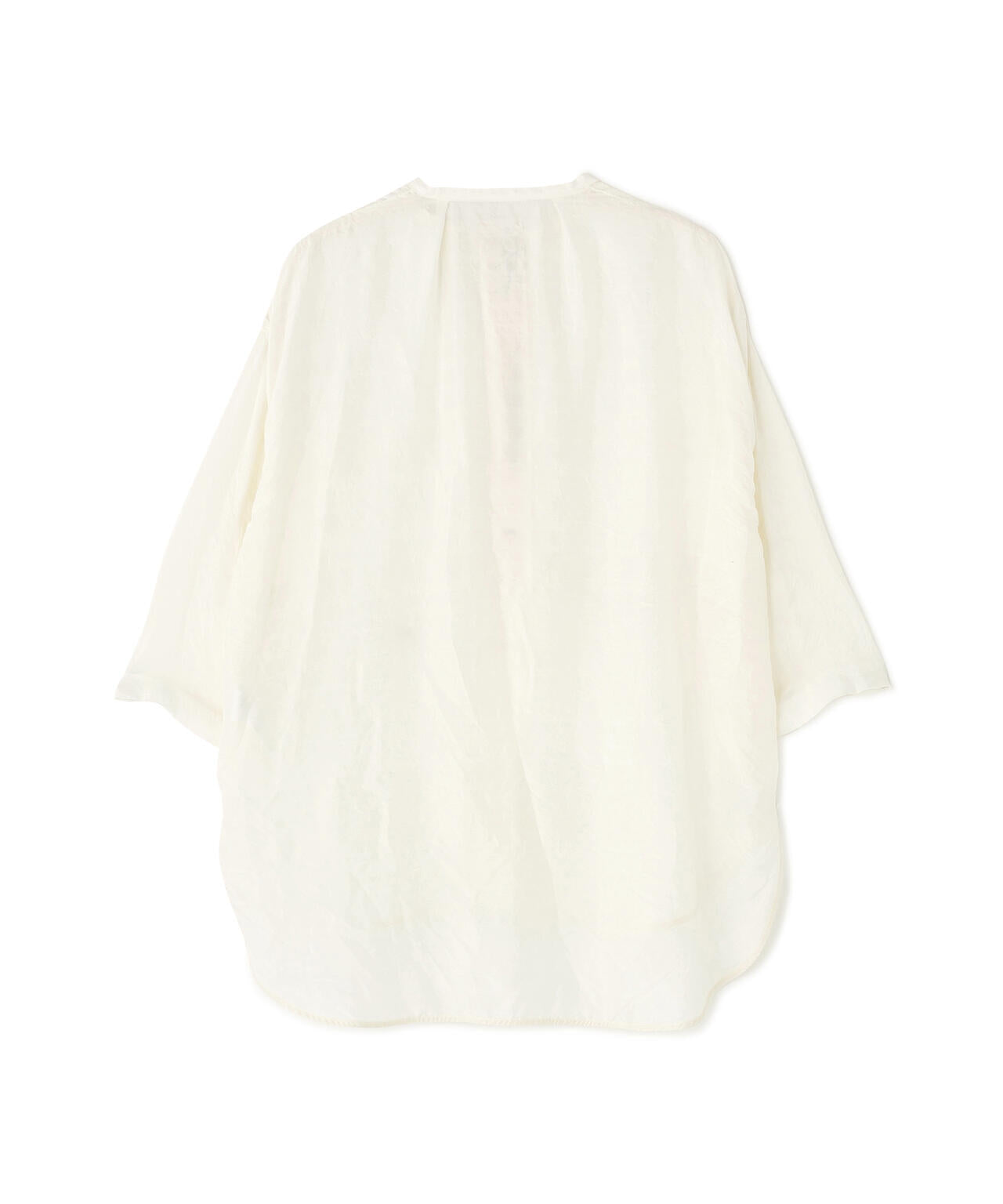 quitan /  SILK KHADI BAND COLLAR 3/4 SHIRT