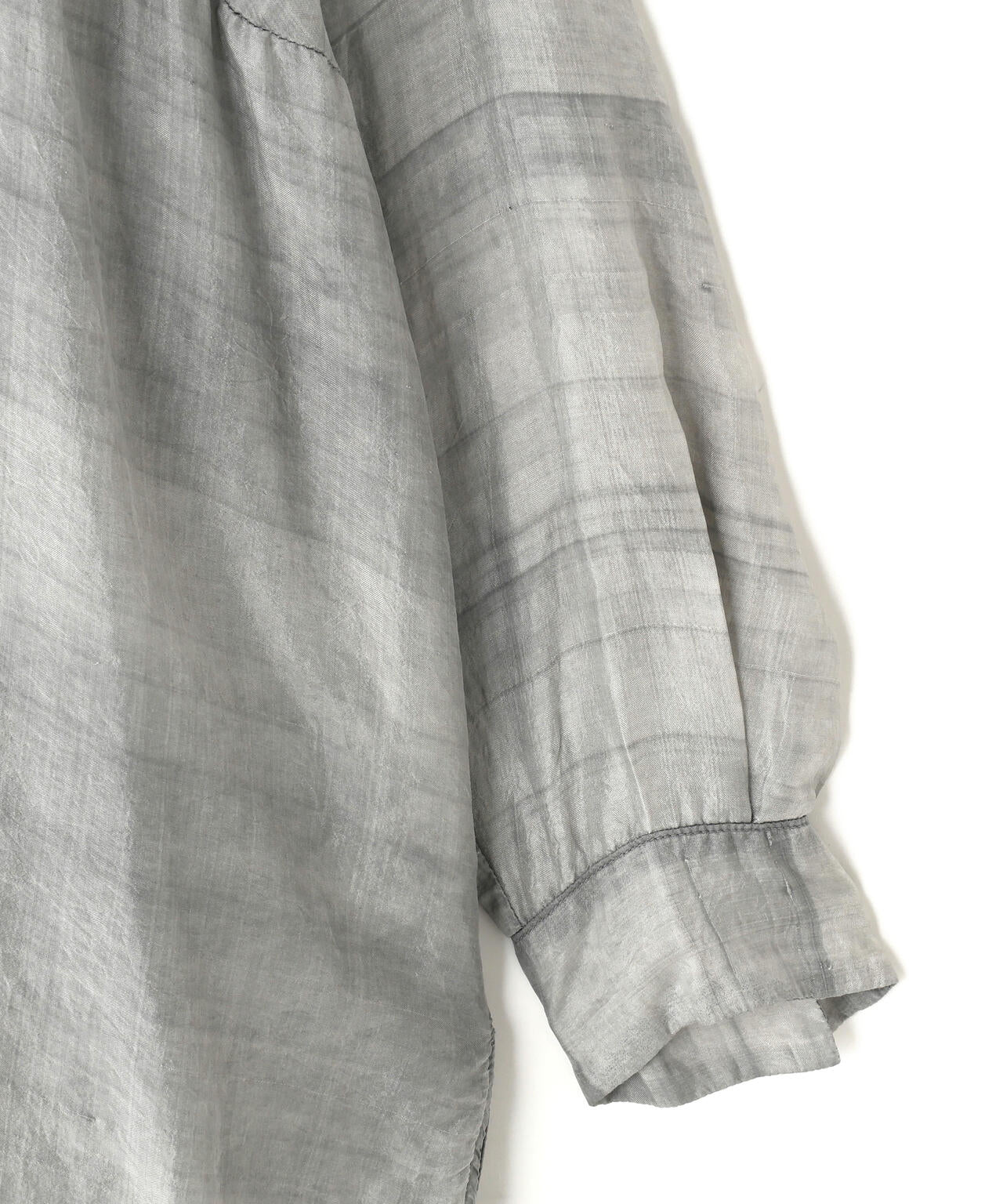 quitan /  SILK KHADI AO DAI LONG BAND COLLAR SHIRT