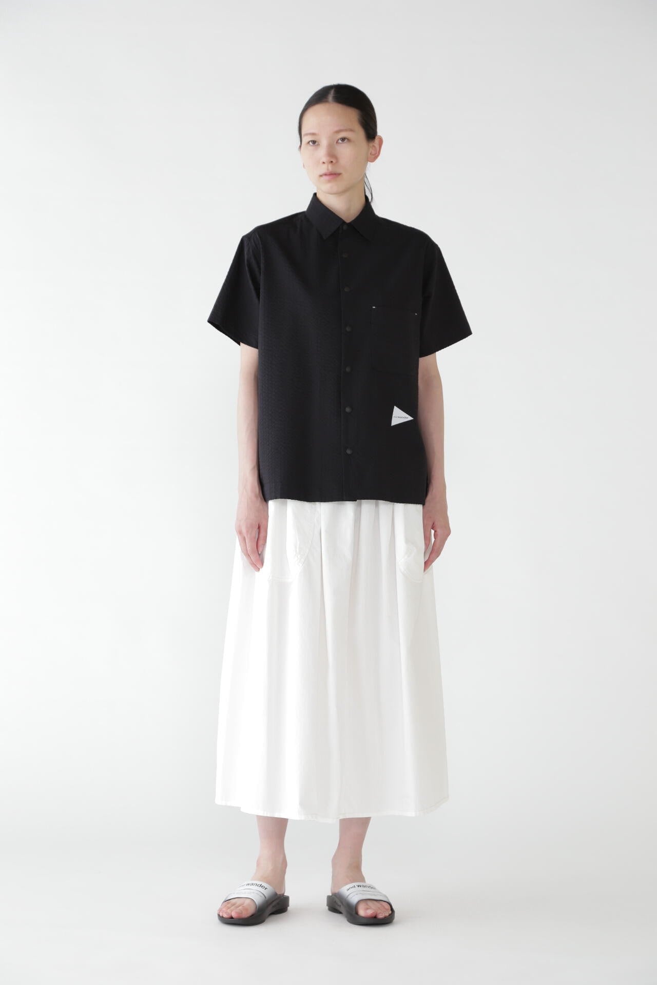 Dry soft seersucker SS shirt