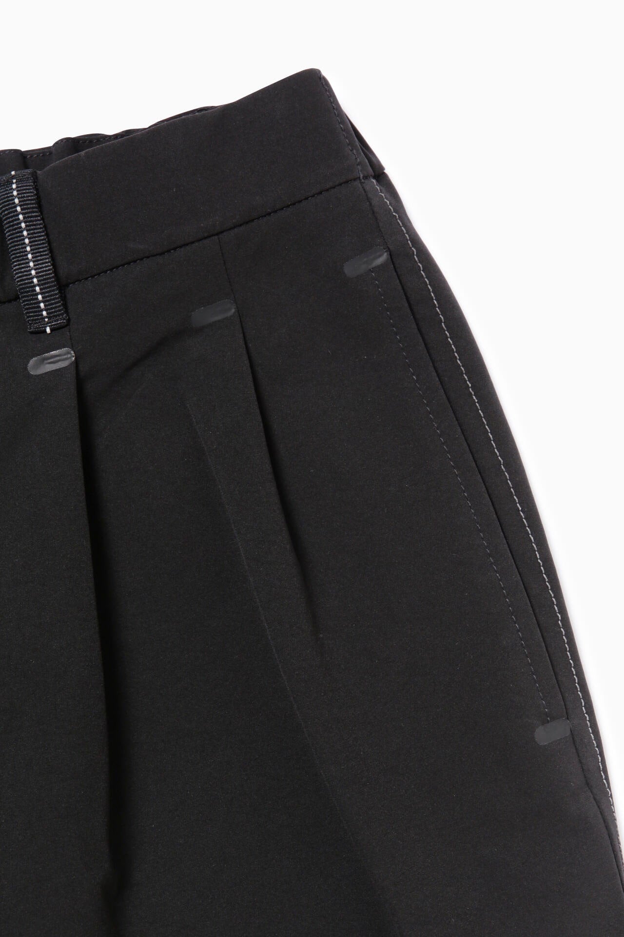 plain wide stretch pants
