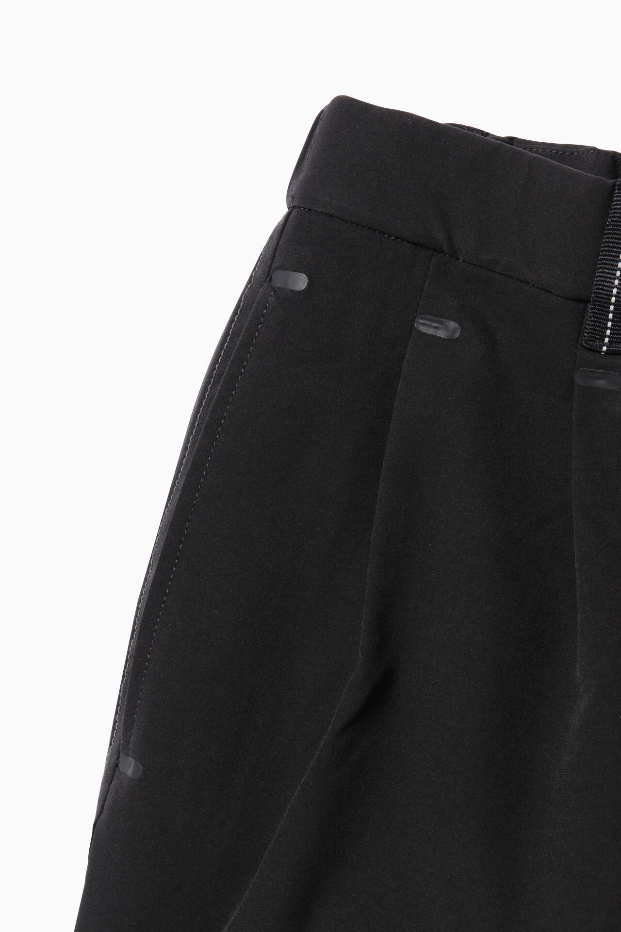 plain wide stretch pants