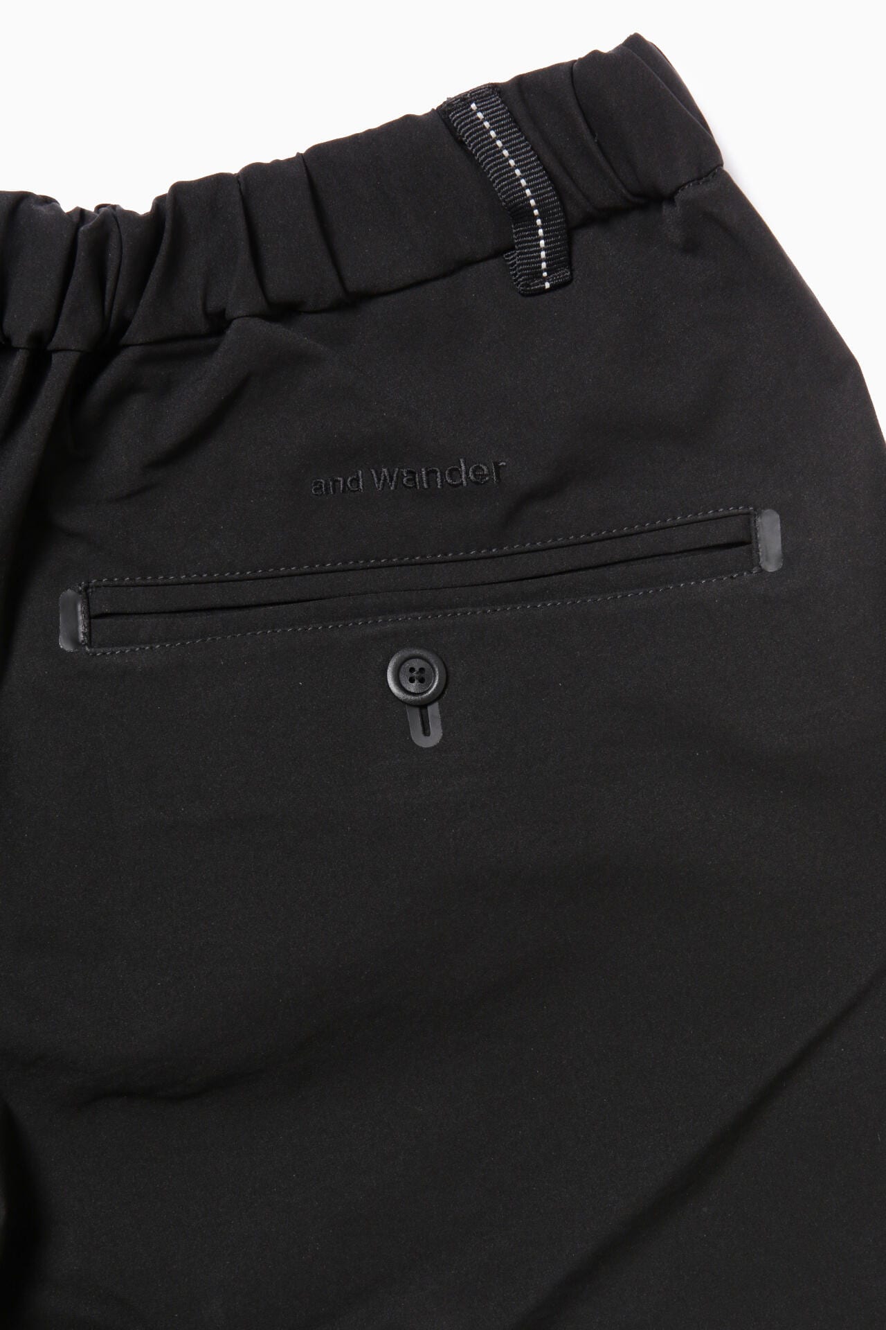 plain wide stretch pants