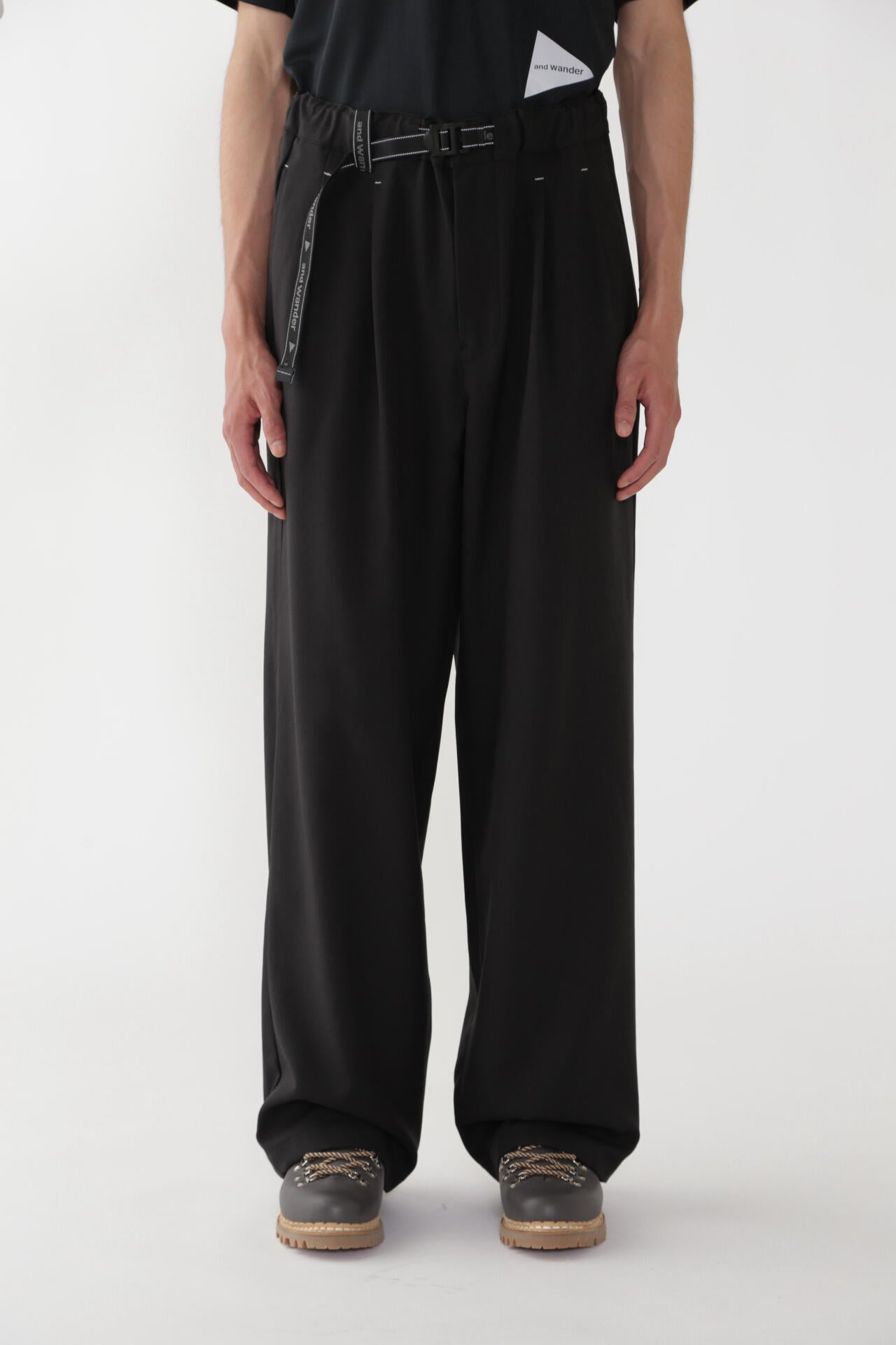 PE melange twill pants