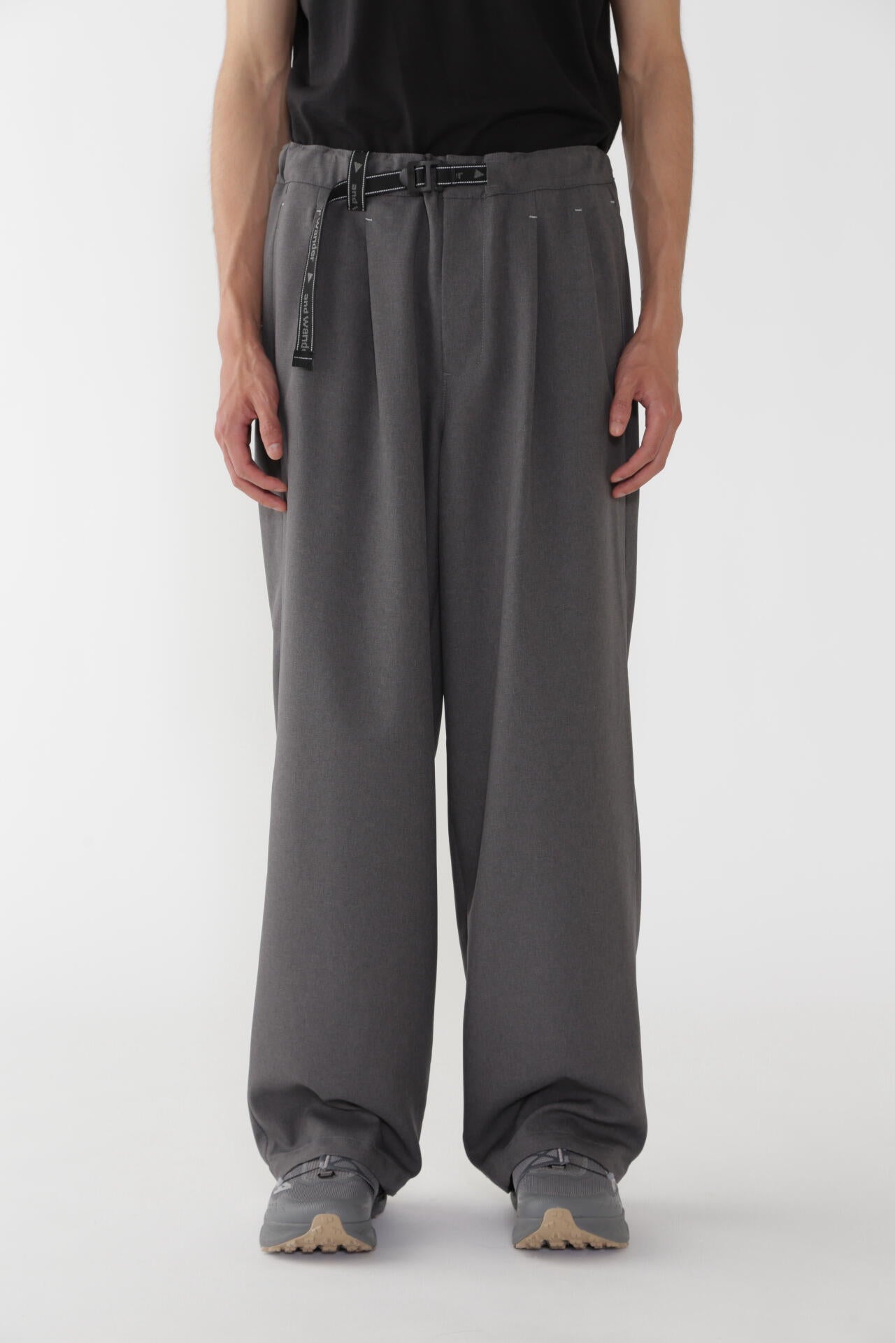 PE melange twill pants