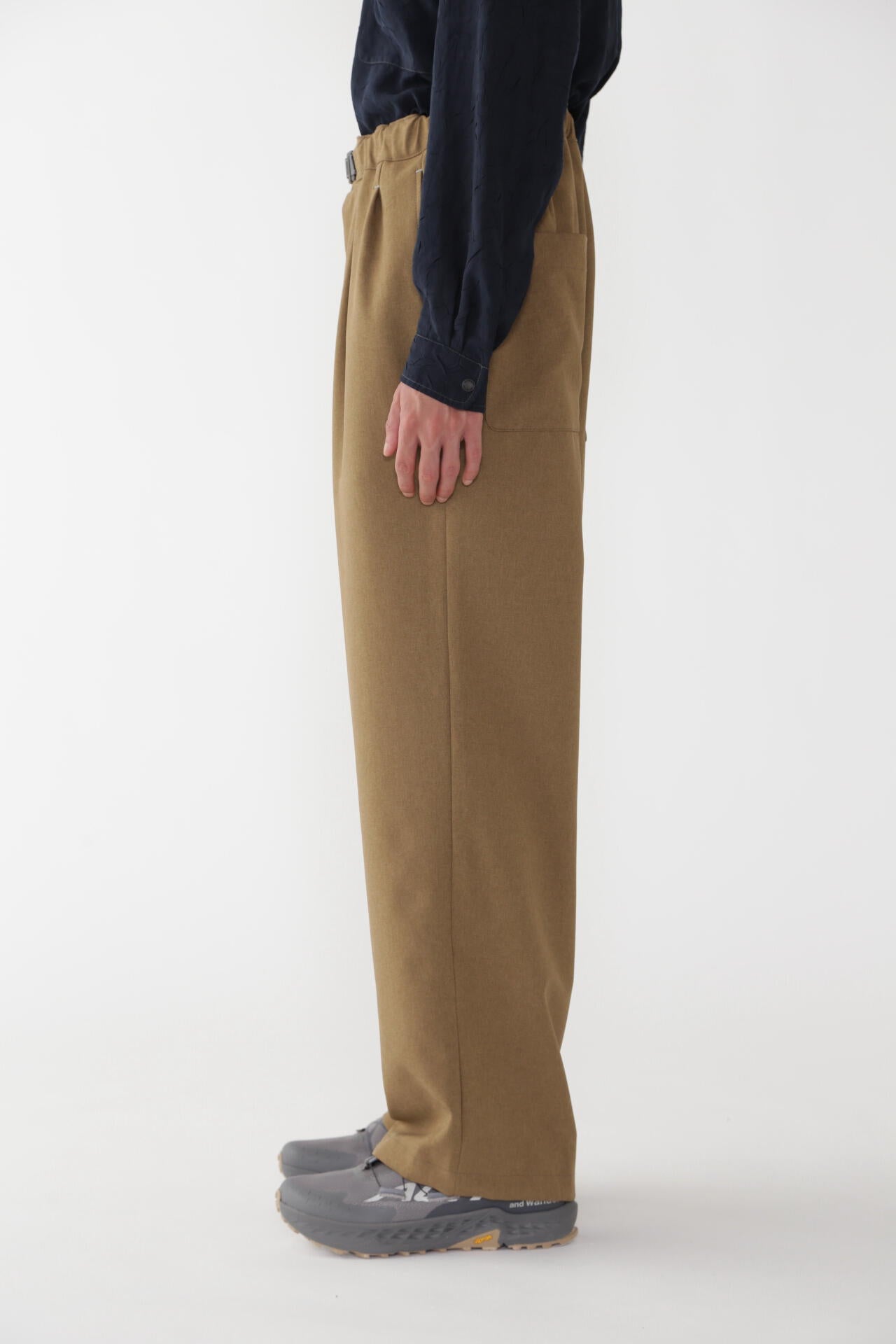 PE melange twill pants