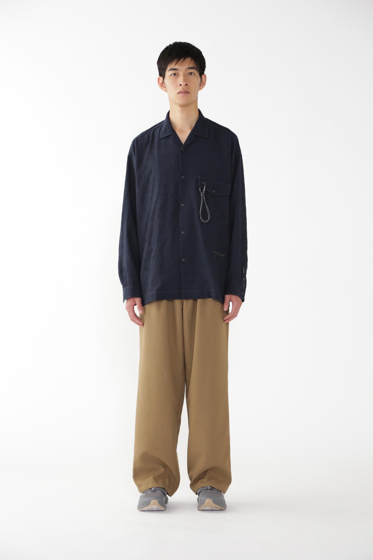 PE melange twill pants