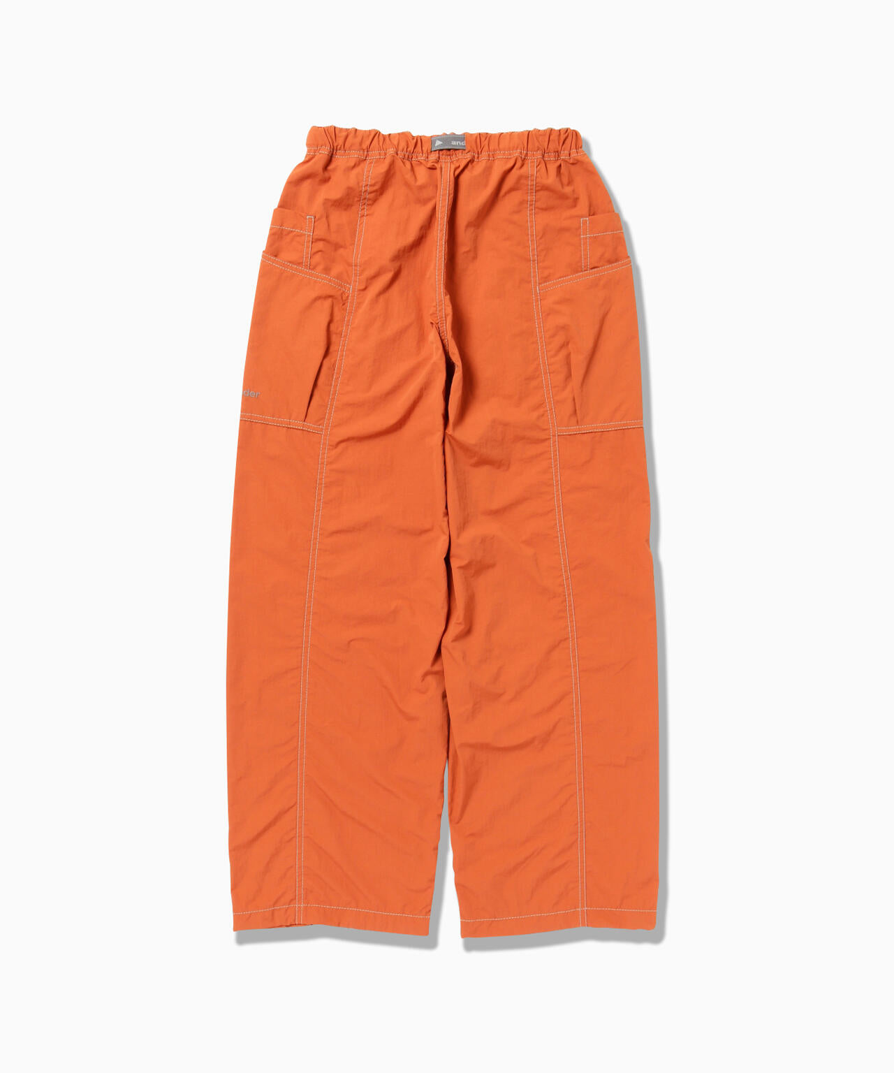 crinkled nylon pants