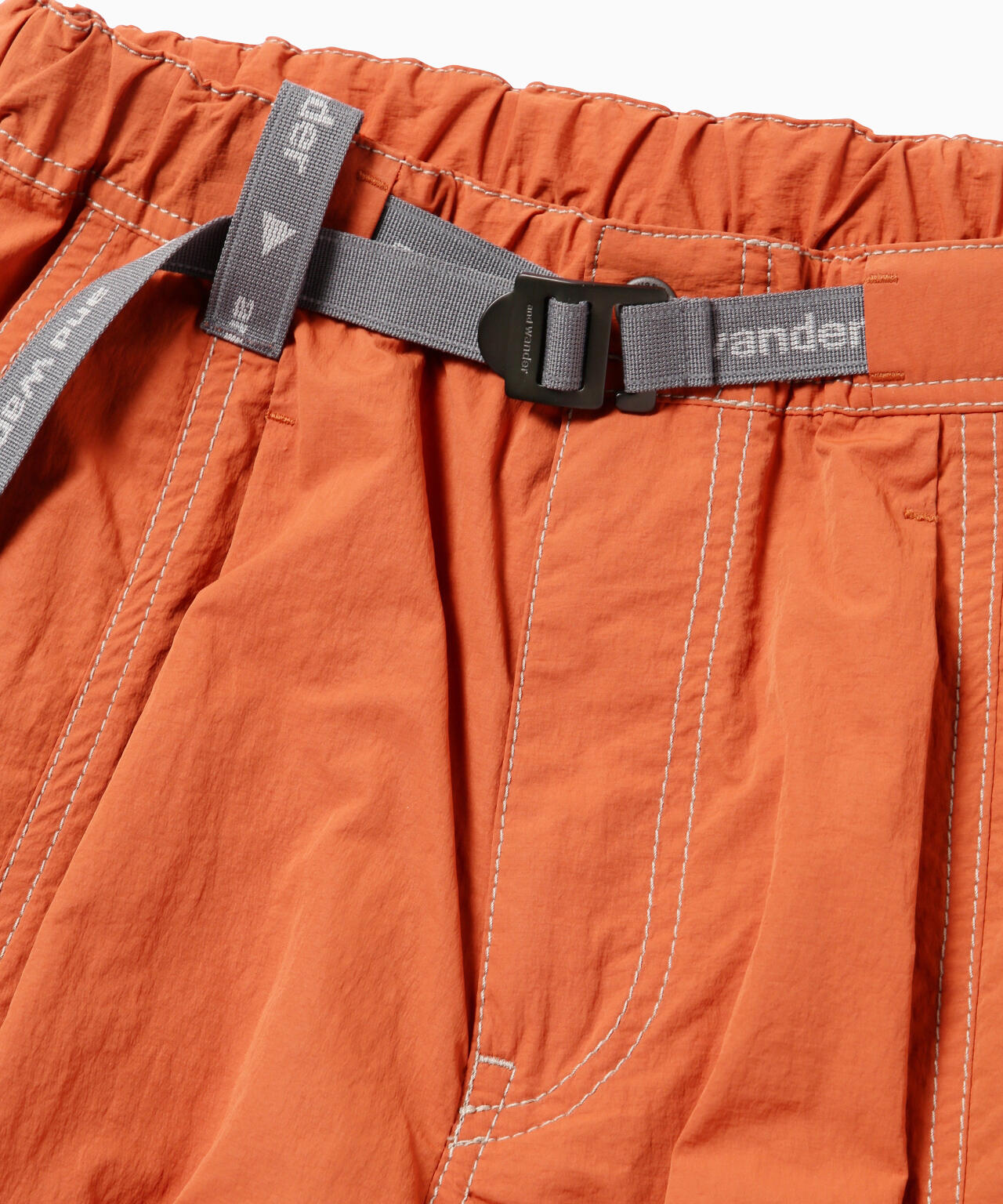 crinkled nylon pants