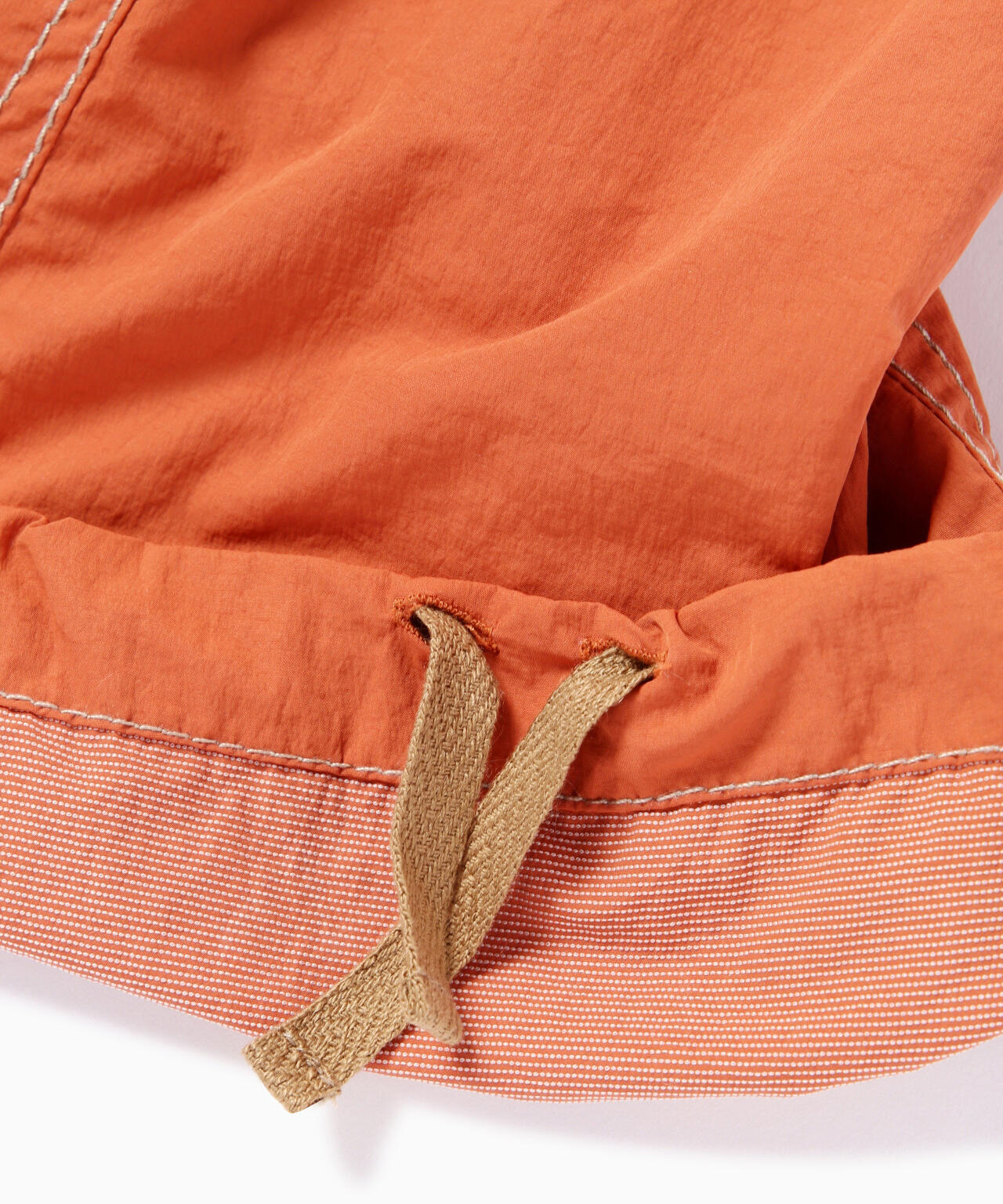 crinkled nylon pants