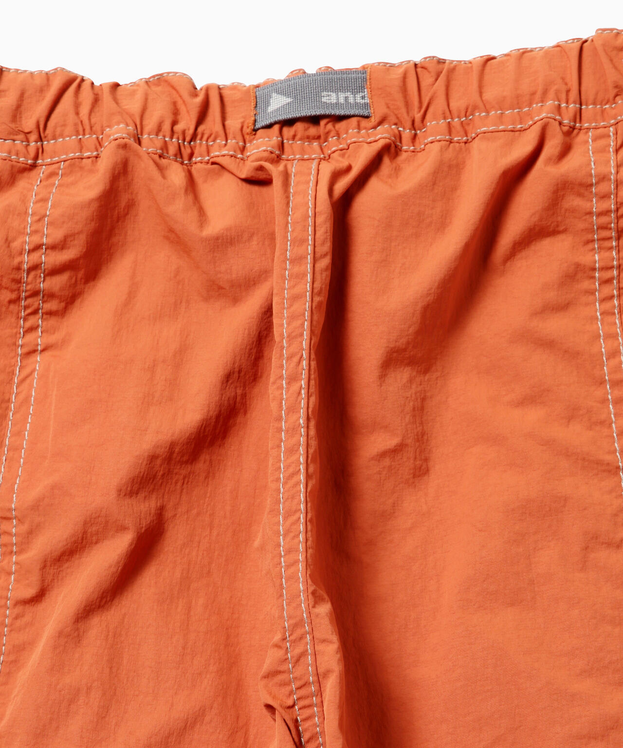 crinkled nylon pants