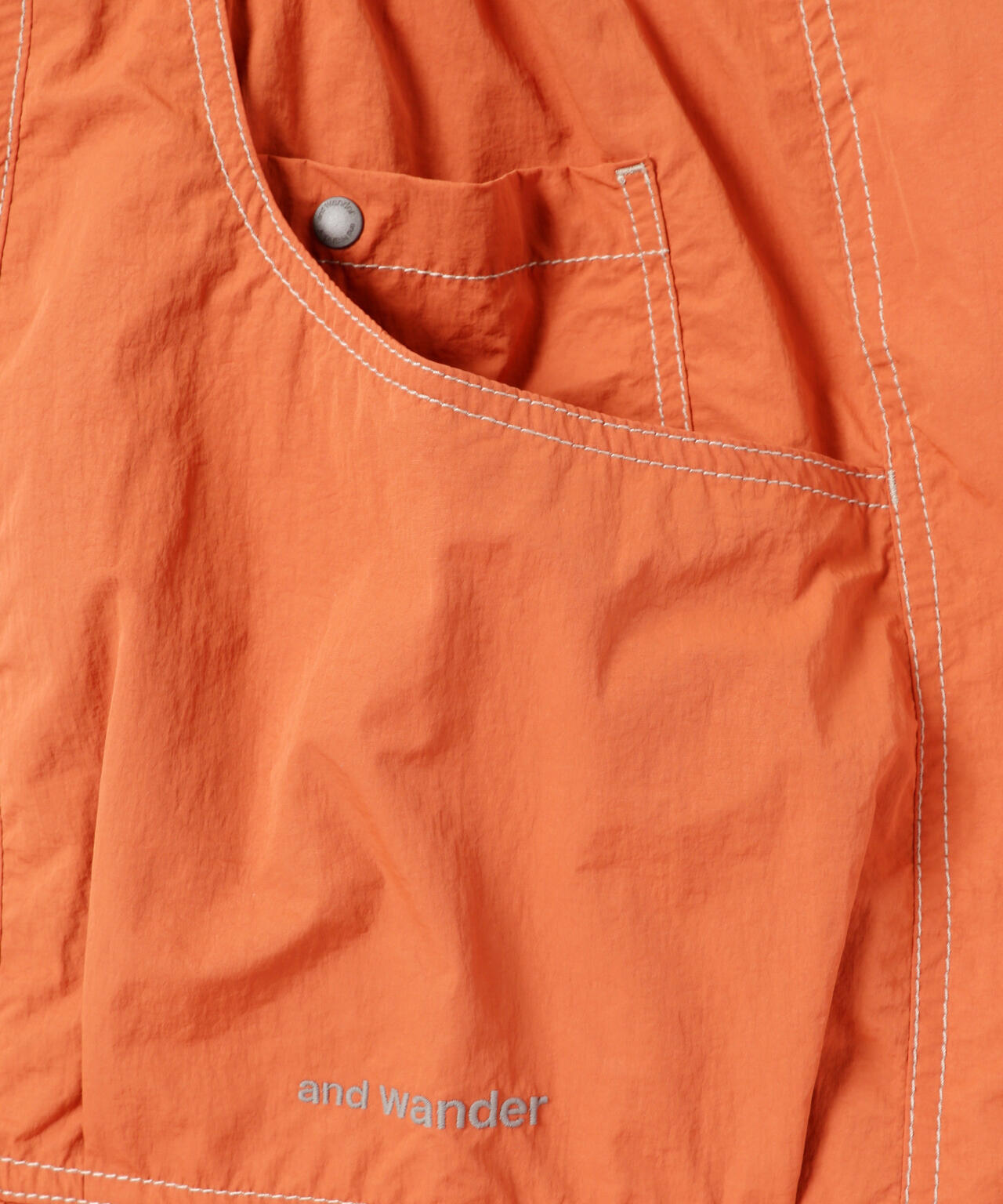 crinkled nylon pants