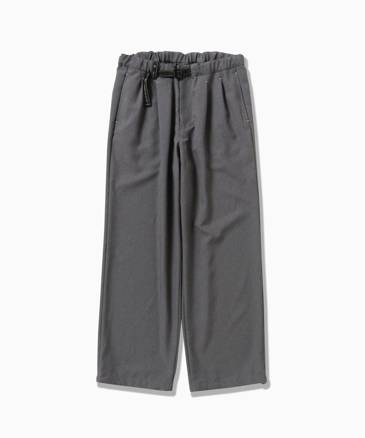PE melange twill wide pants