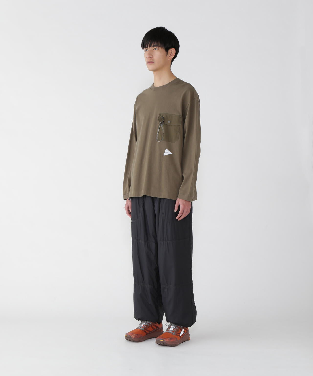heavy cotton pocket LS T