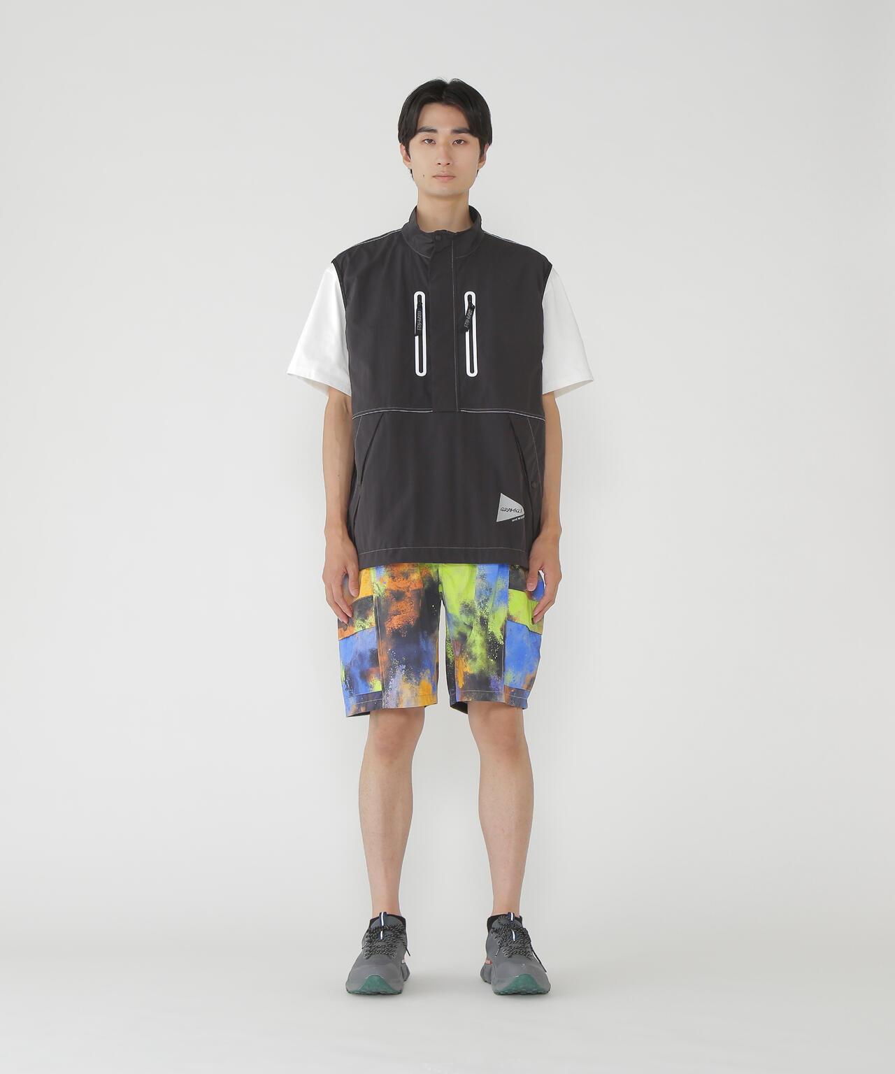 Gramicci × and wander  brushed nylon short pants