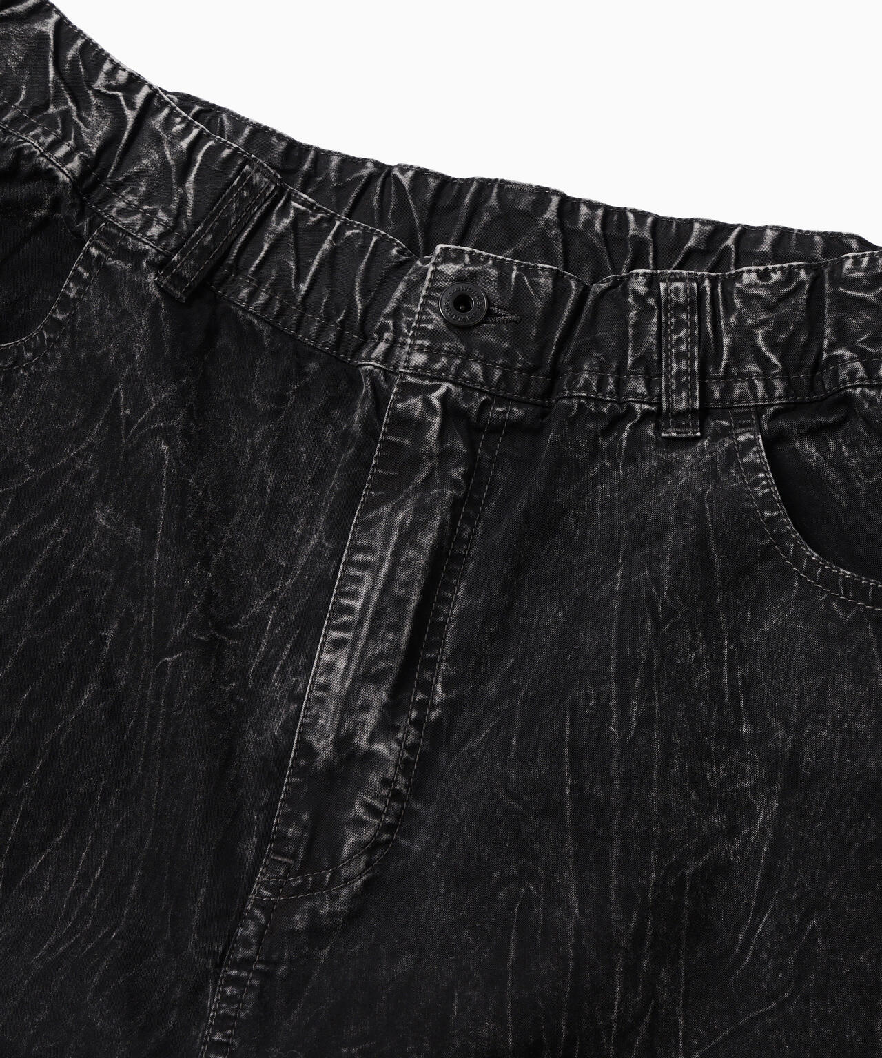 bleach twill wide pants