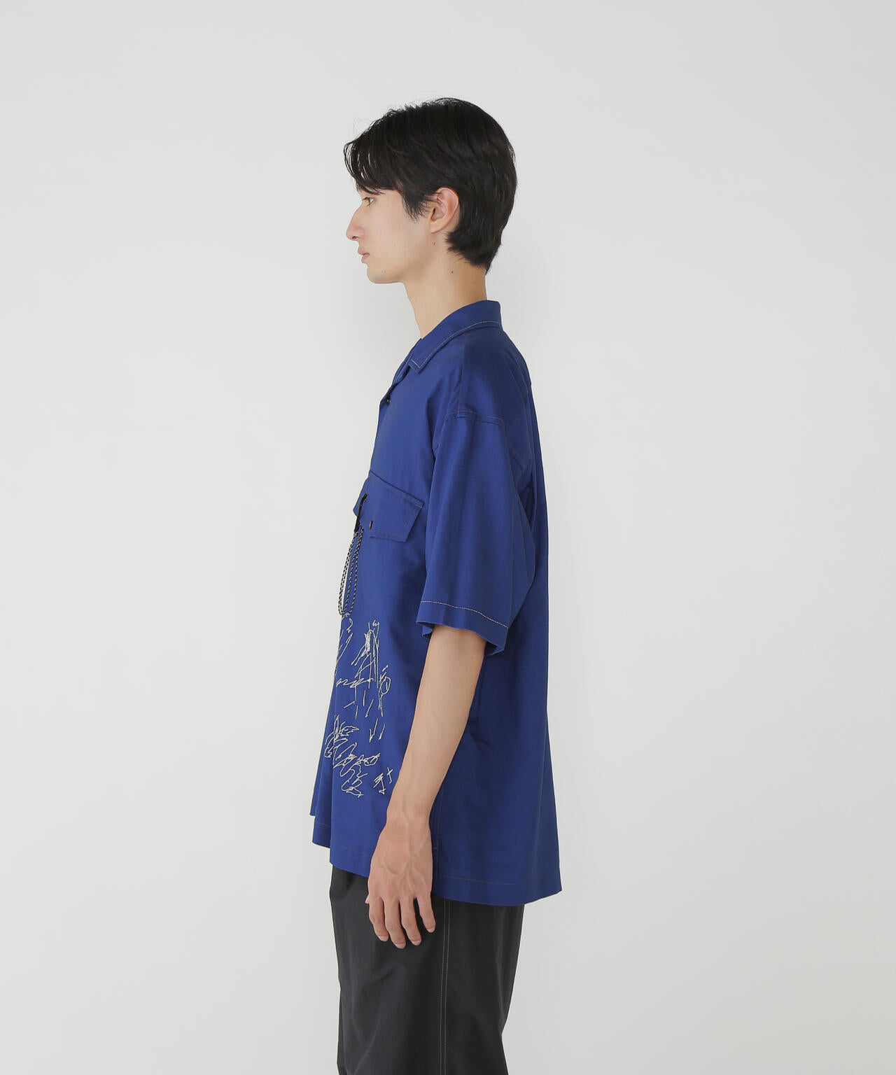 reflective embroidery shirt