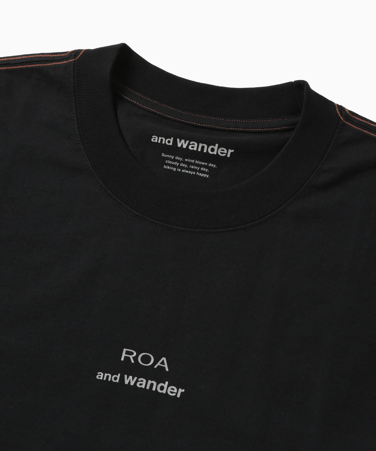ROA × and wander  LOGO printed T