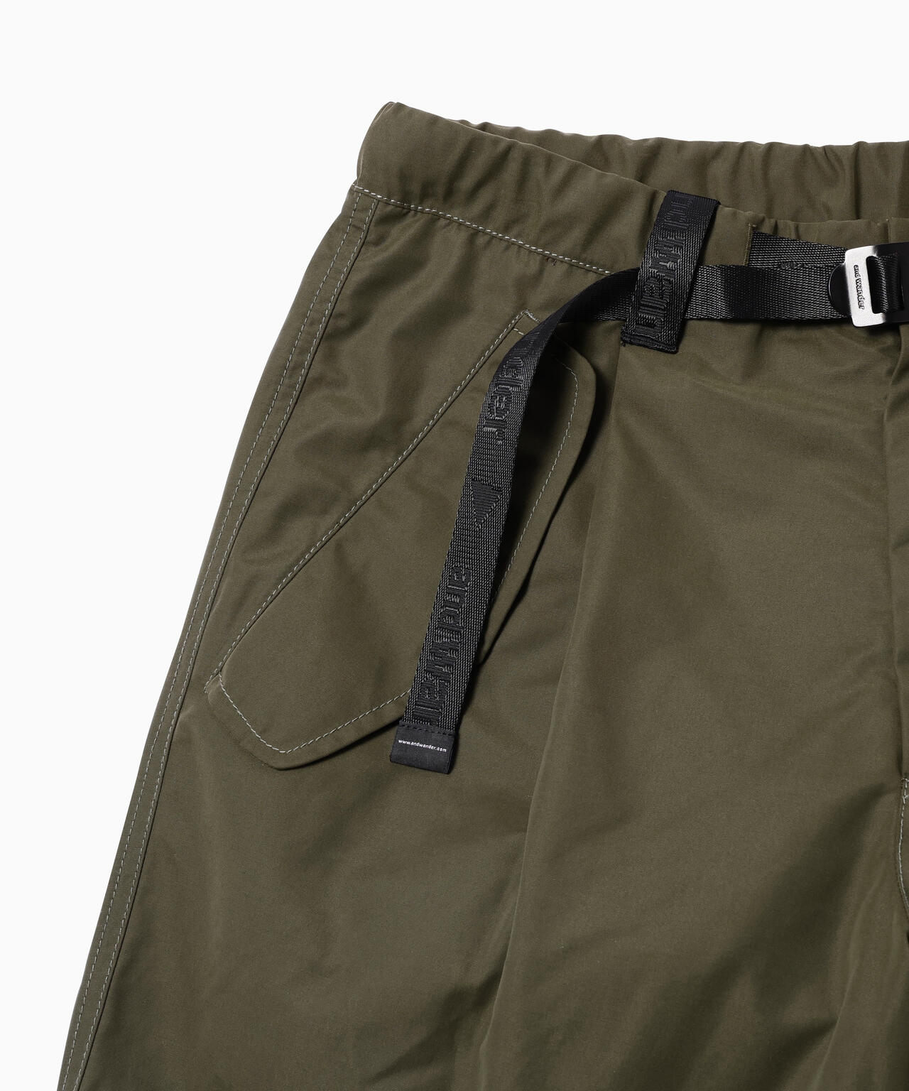 high count cloth side zip hem pants