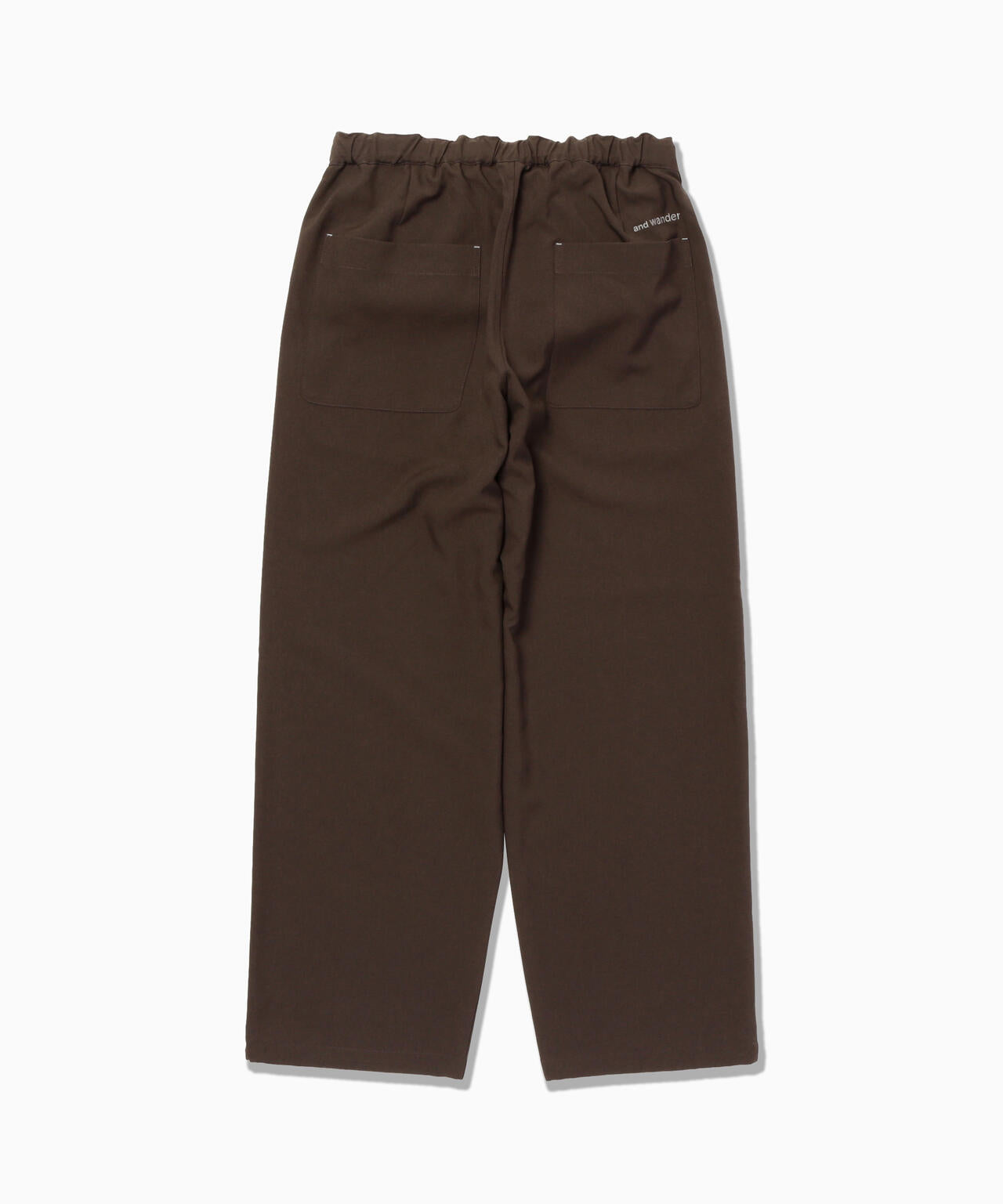 PE melange twill wide pants