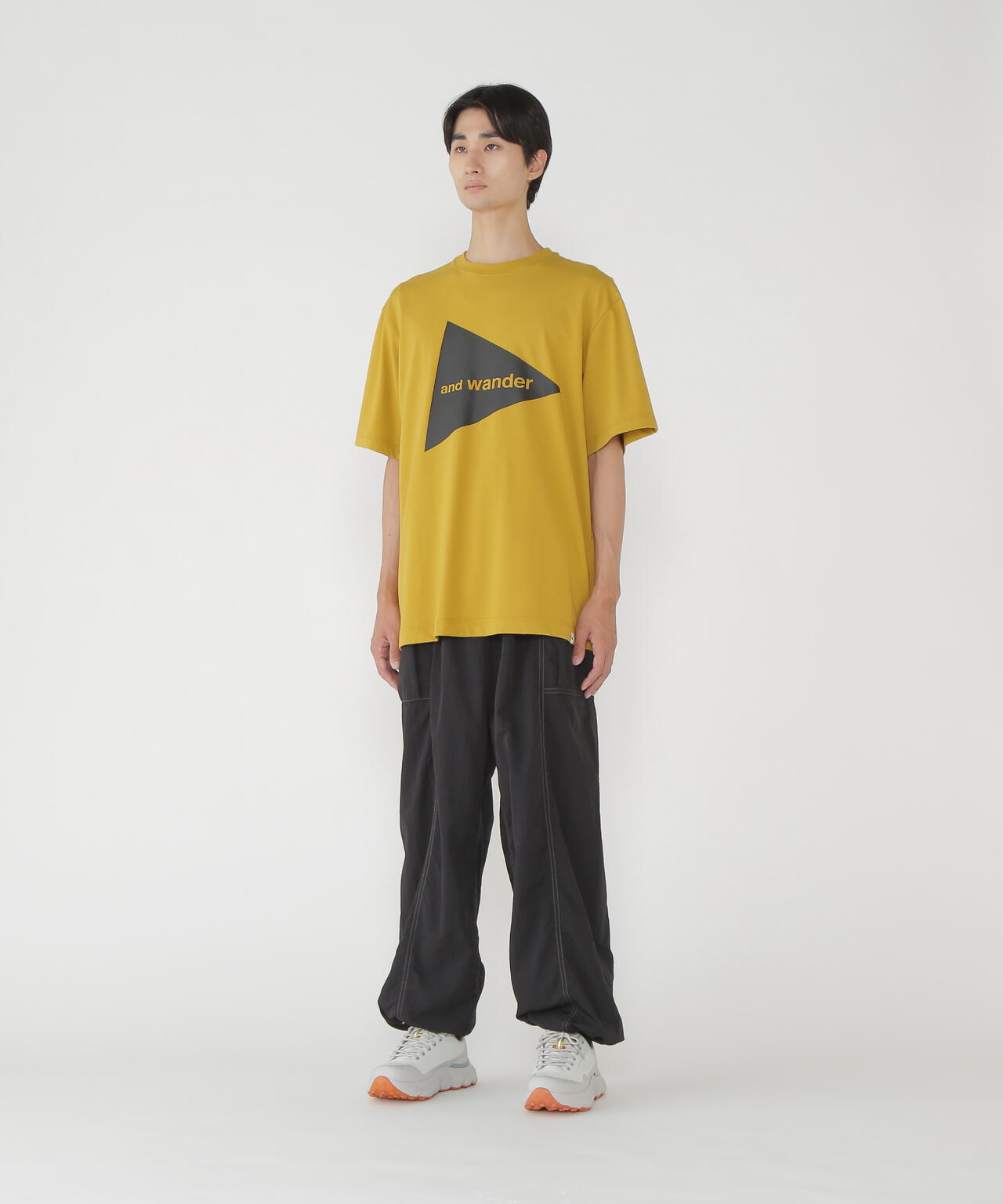 crinkled nylon pants