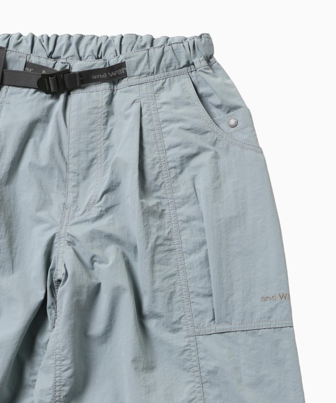 crinkled nylon pants